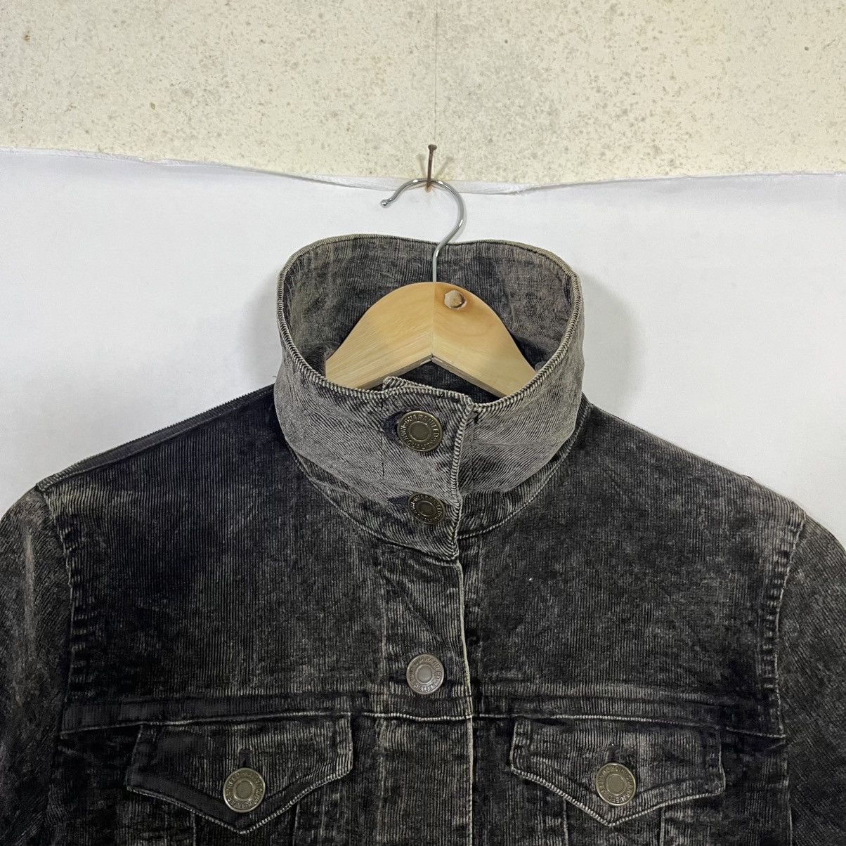 Seditionaries LEEJOANNA CORDUROY MUSHROOM NECK DENIM JACKET Size S / US 4 / IT 40 - 2 Thumbnail