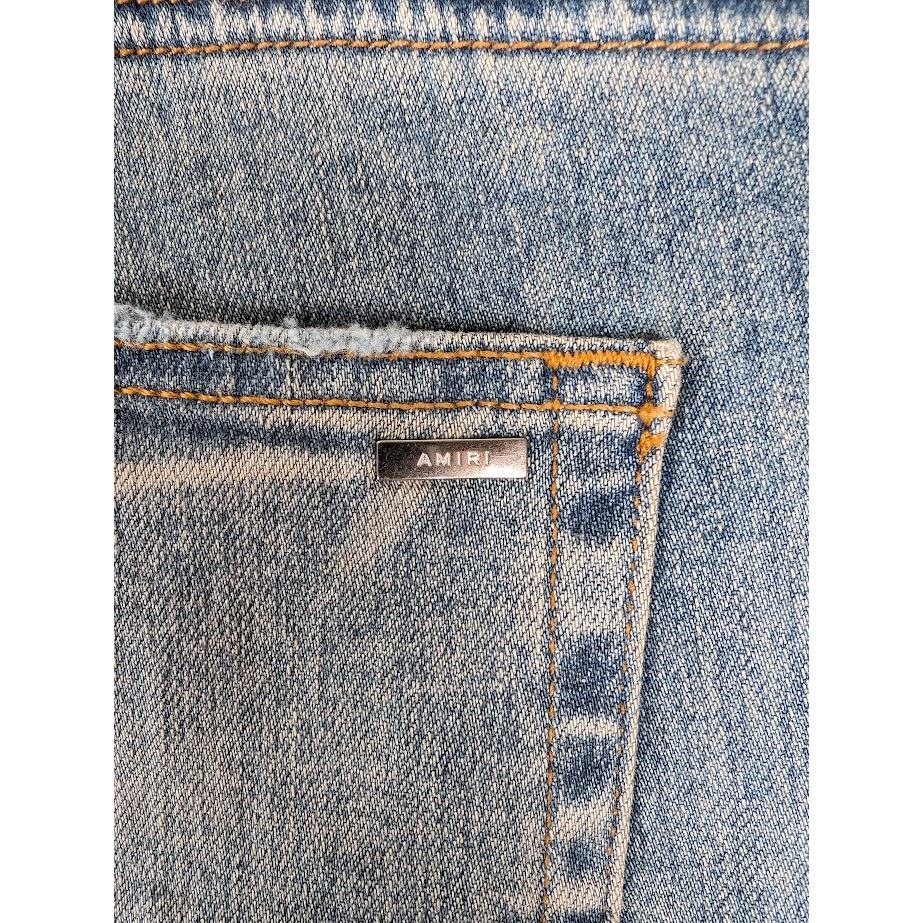Amiri o1rshd1 Q:2 / Camo Bones Jeans in Clay Indigo Size US 36 / EU 52 - 18 Thumbnail