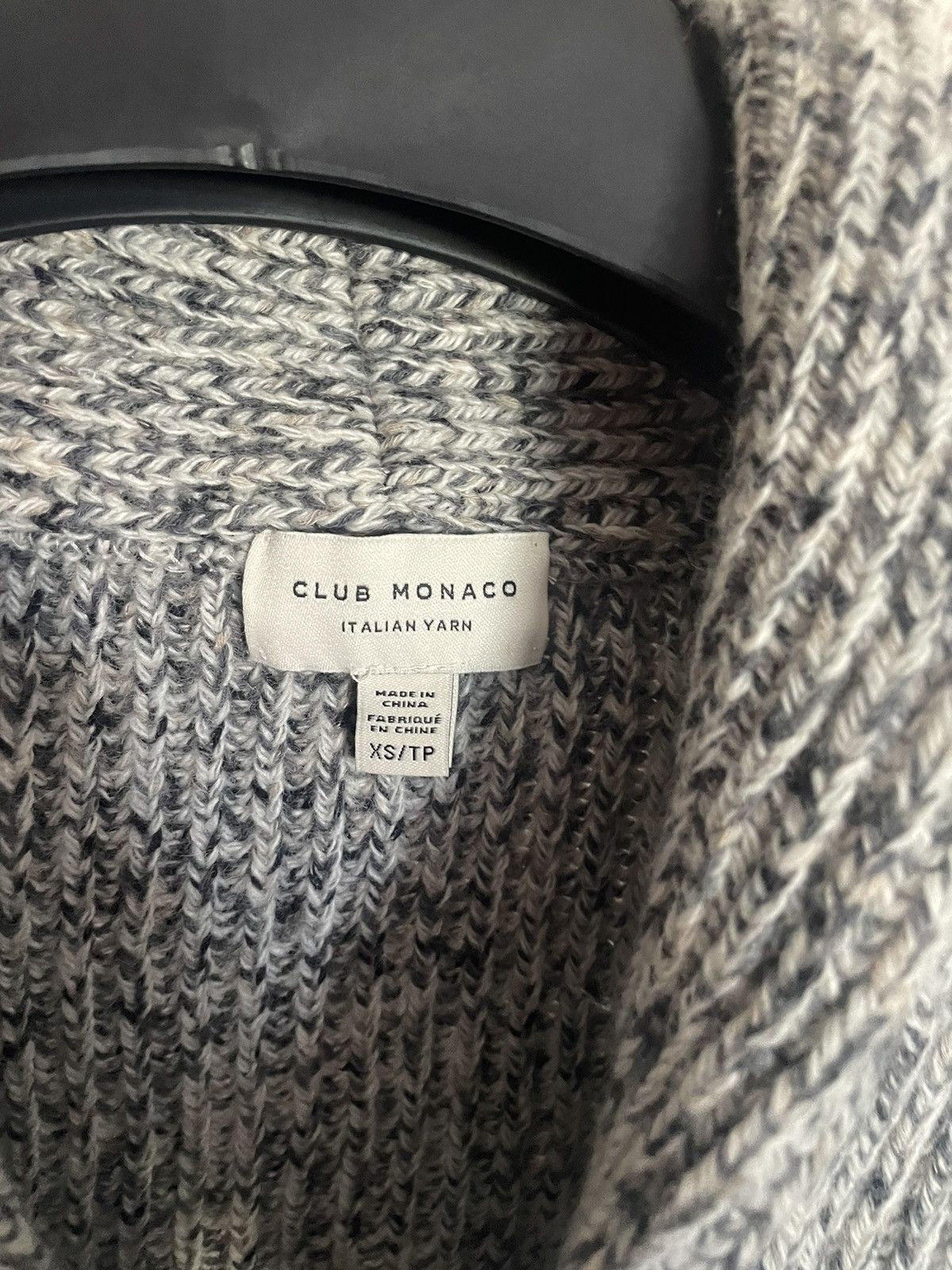 Club Monaco × Vintage Long Belted Marled Cardigan Size US XS / EU 42 / 0 - 3 Thumbnail