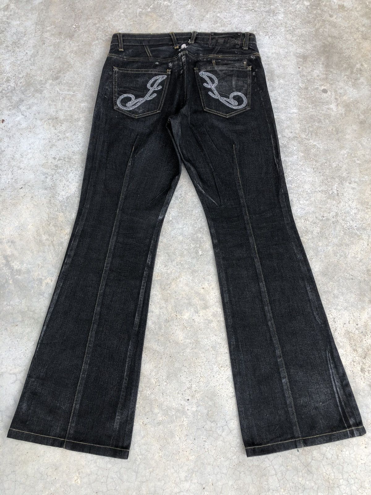 Japanese Brand Japanese Jupiter Juno Flared Jeans Distressed Size US 32 / EU 48 - 2 Thumbnail