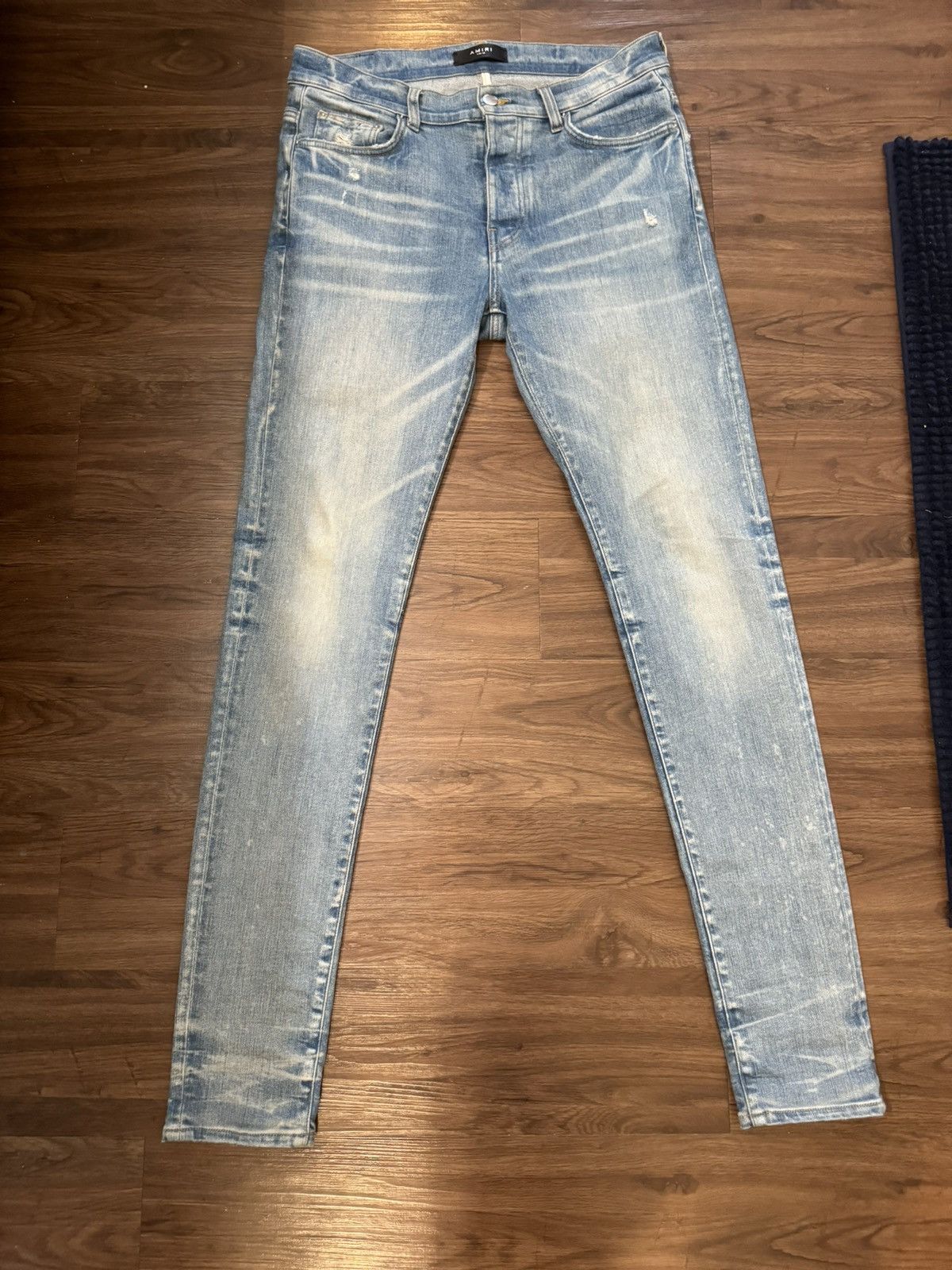 image of Amiri Indigo Jeans in Blue, Men's (Size 33)