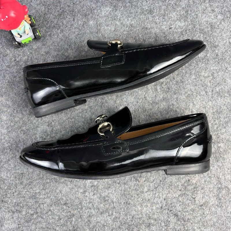 Gucci Gucci Black Patent Leather Low-Heeled Shoes - Size US 5.5 / EU 38 - 5 Thumbnail