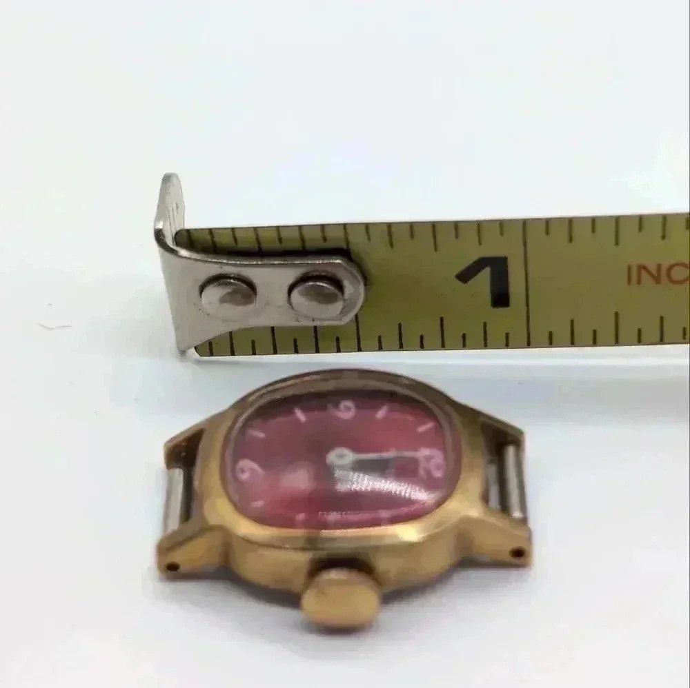 Timex Ladies Timex Red Face Vintage Estate Watch Size ONE SIZE - 4 Thumbnail