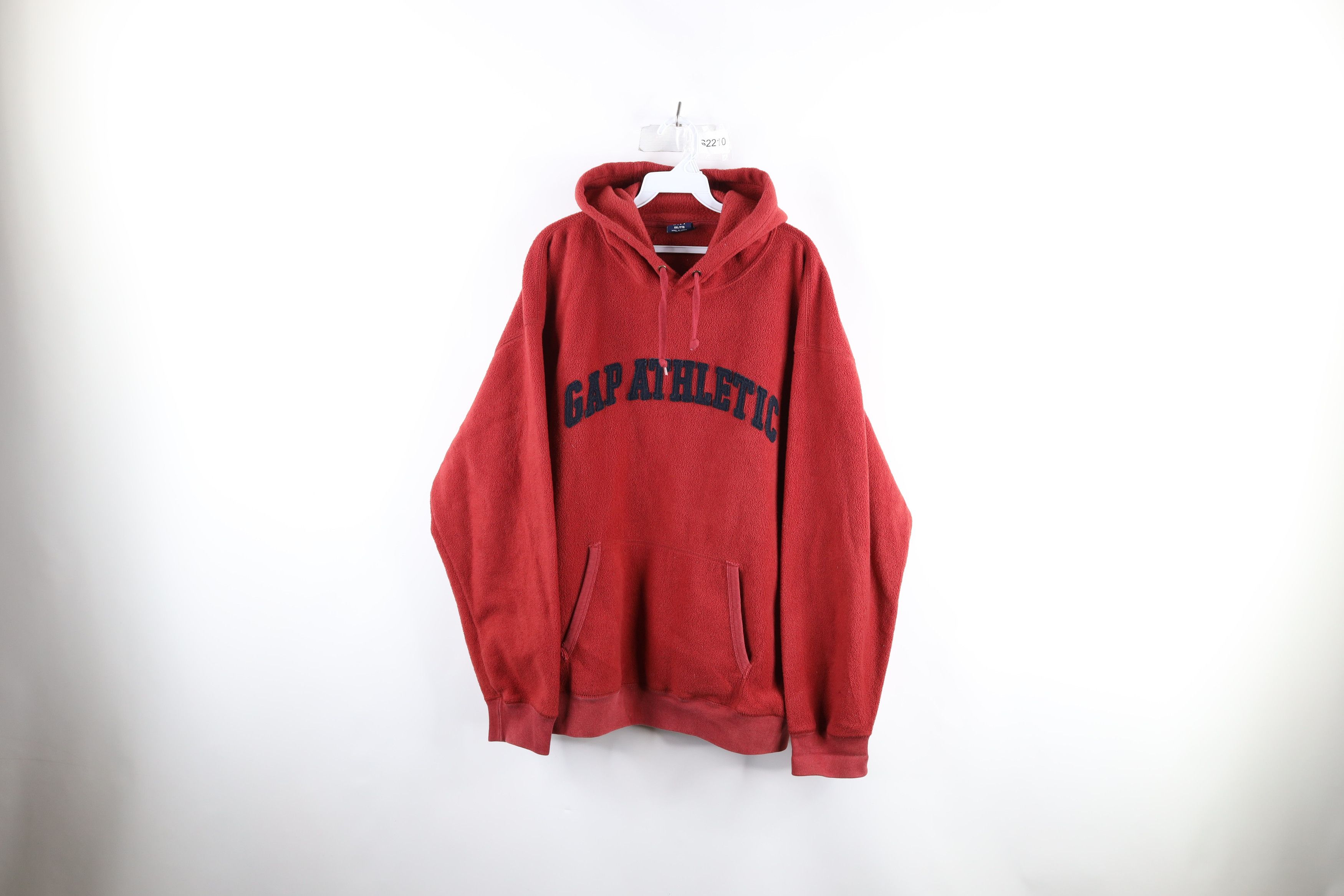 Gap Vintage Gap Athletic Out Block Letter Fleece Hoodie Red Size US XXL / EU 58 / 5 - 1 Thumbnail