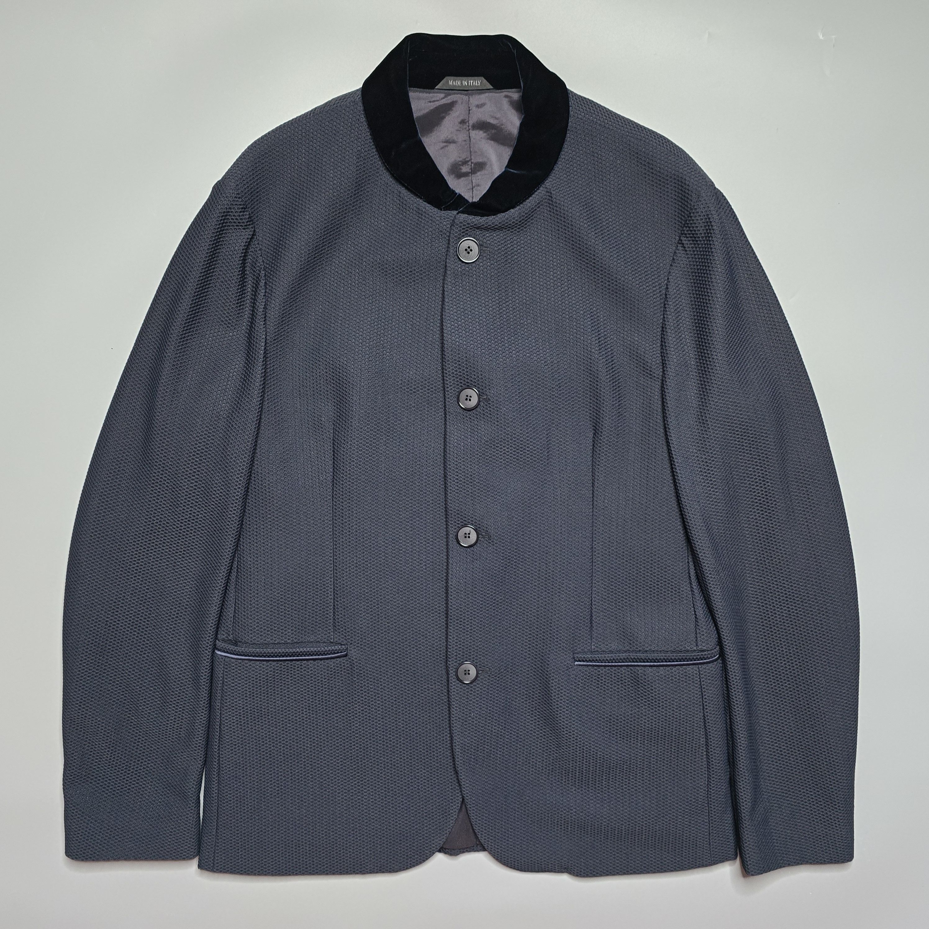 Giorgio Armani Giorgio Armani - Stand Collar Jacket - Navy Size US M / EU 48-50 / 2 - 1 Thumbnail