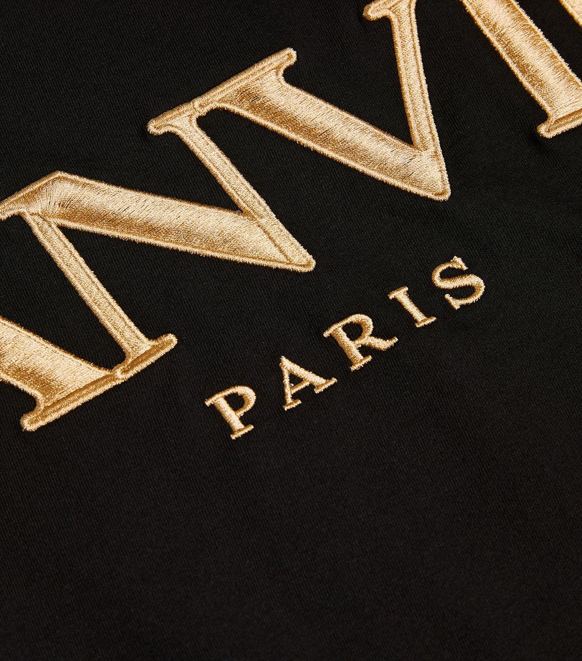 Lanvin Black and Gold Lanvin Embroidered Logo T-Shirt Size US S / EU 44-46 / 1 - 2 Thumbnail