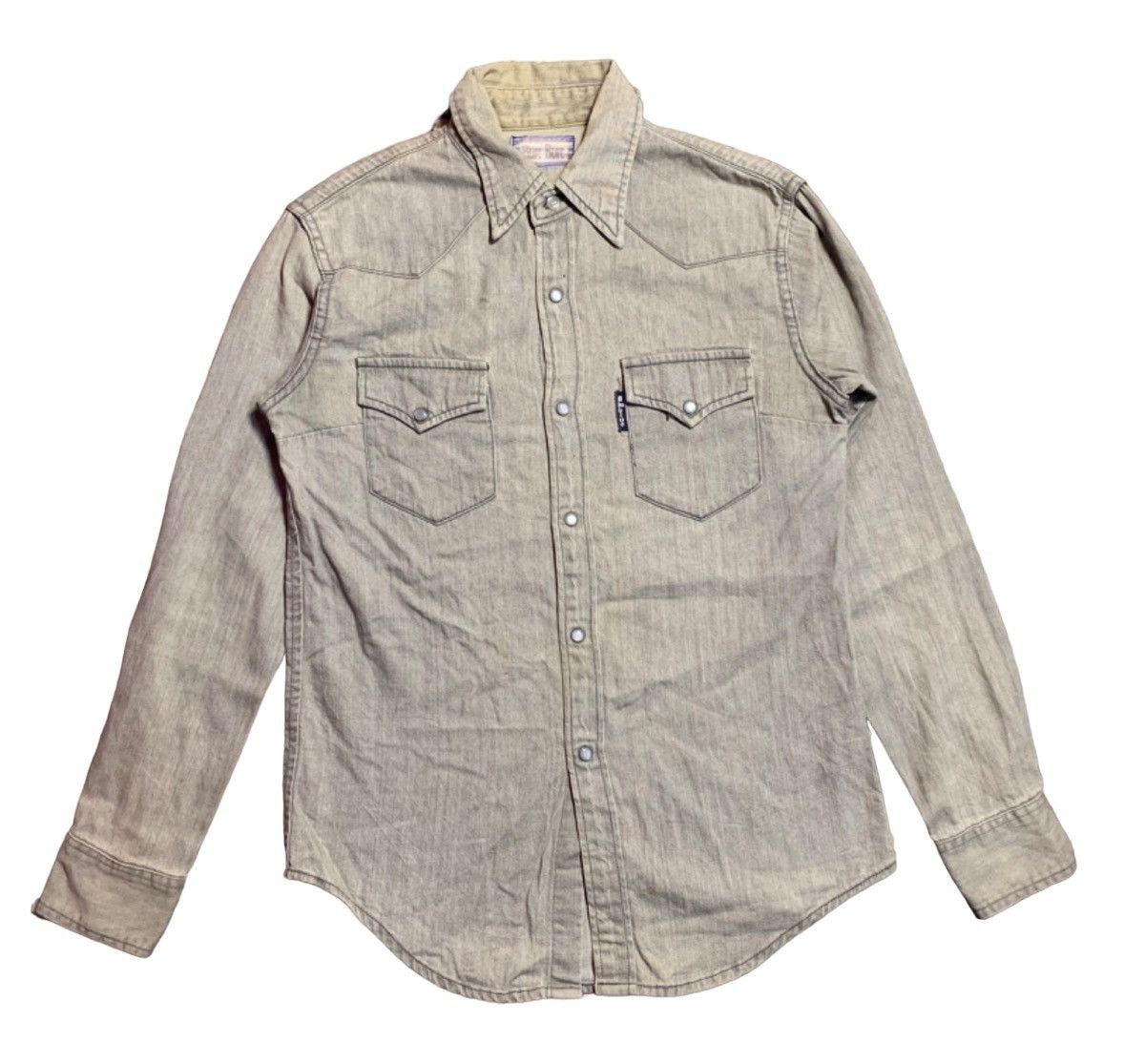 Blue Blue Japan × Japanese Brand × Vintage VINTAGE BLUE BLUE JAPAN WESTERN DENIM BUTTON UP Size US XS / EU 42 / 0 - 1 Thumbnail