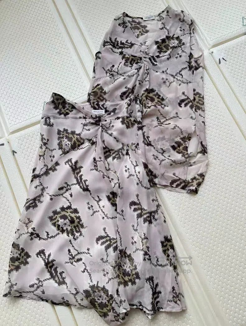 Dries Van Noten Dries Van Noten Color-blocked Midi Skirt Size 33" - 1 Thumbnail