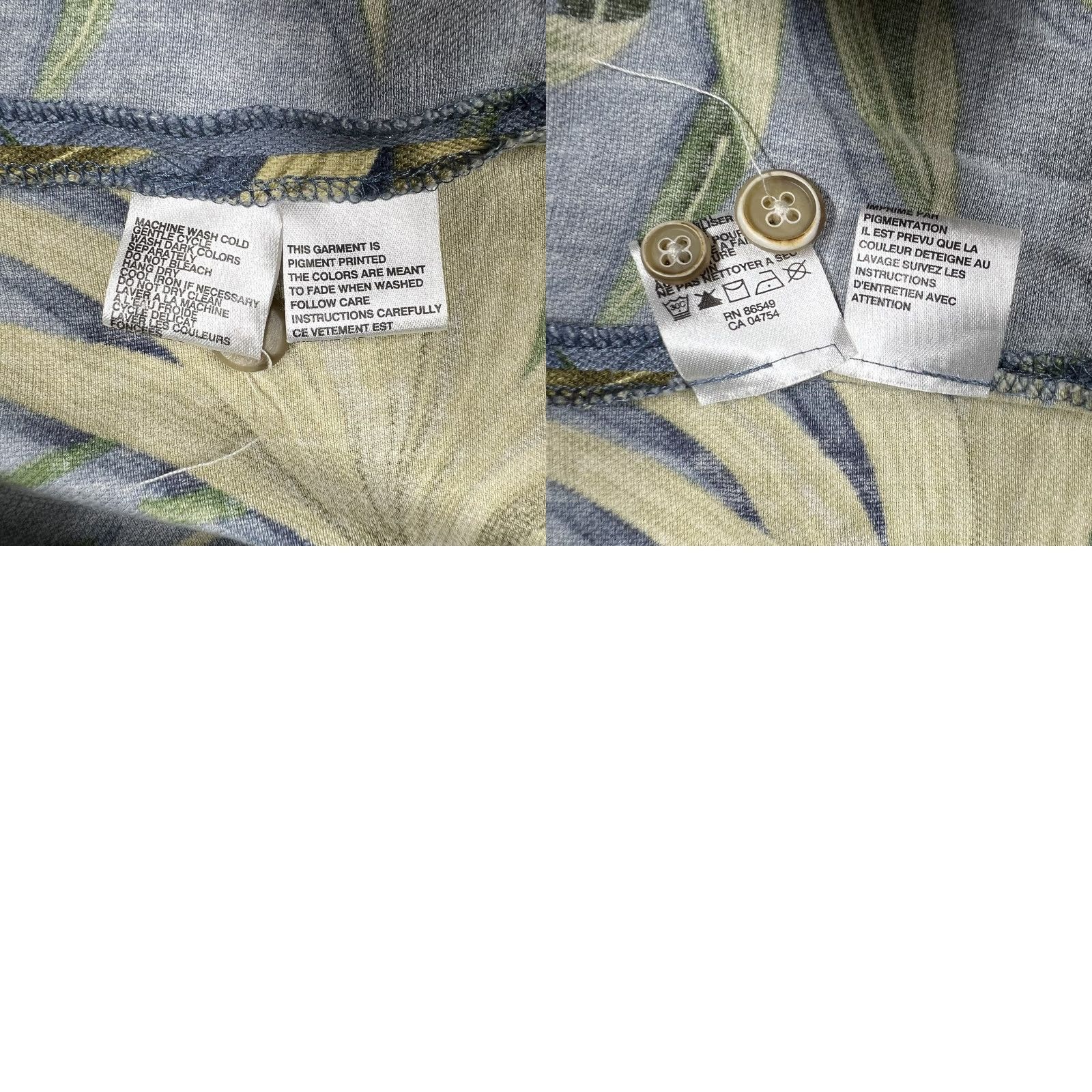 Tommy Bahama Tommy Bahama Shirt Hawaiian Button-Up Men L Blue Silk Cotton Floral Short Sleeve Travel Casual Party/Cocktail Size US L / EU 52-54 / 3 - 9 Thumbnail
