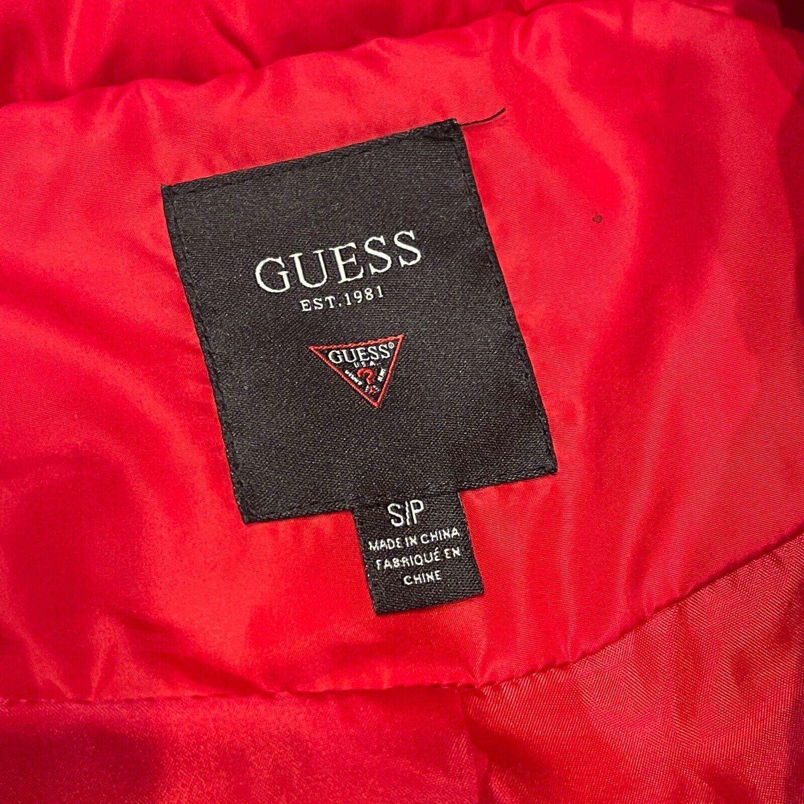 Guess Guess red black Quilted Puffer Vest Jacket Size Small S Size US S / EU 44-46 / 1 - 5 Thumbnail