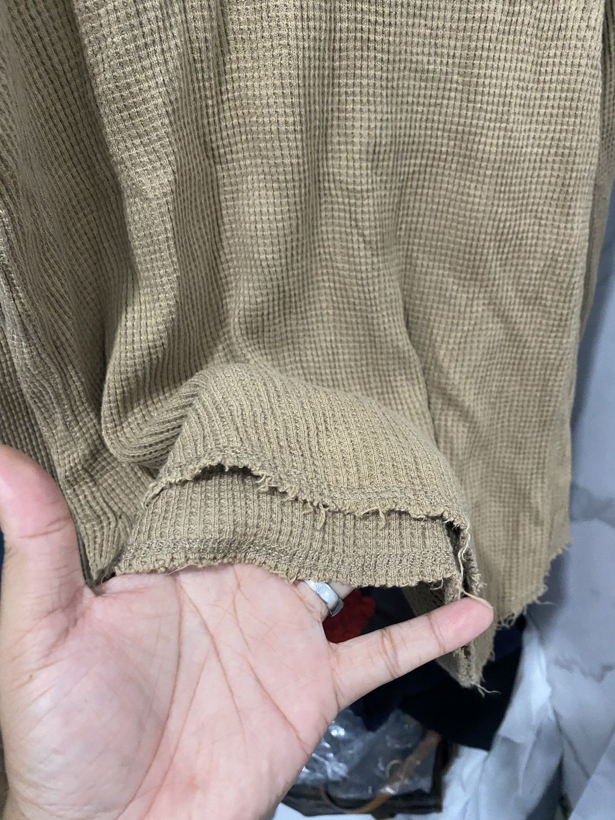 If Six Was Nine × Japanese Brand × Le Grande Bleu (L.G.B.) Japanese Waffle Longsleeve Numbernine Kmrii Styled Size US XL / EU 56 / 4 - 6 Thumbnail