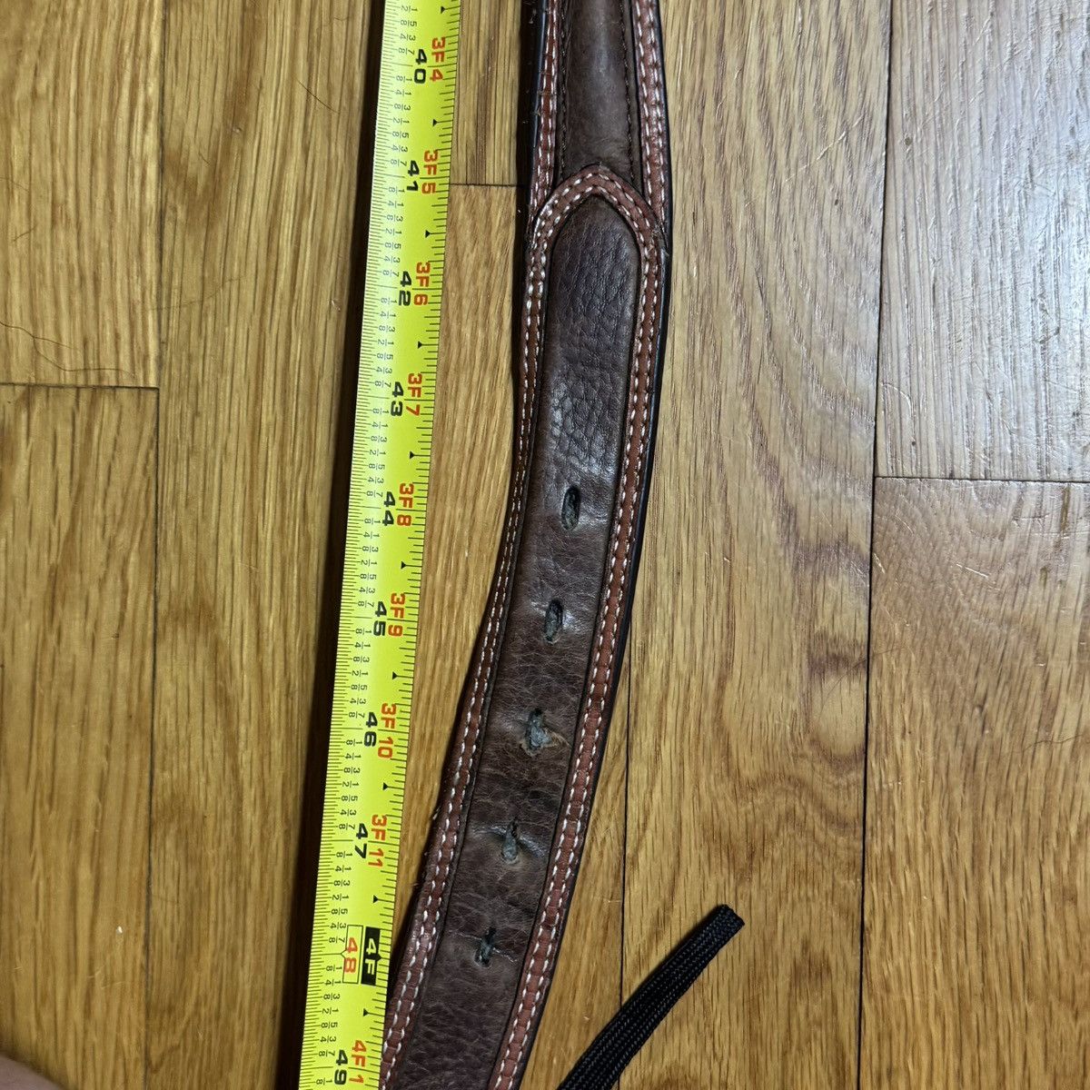 Ariat Ariat Men's 46 Brown Leather Belt Western Cowboy FLAWS Size 46 - 7 Thumbnail