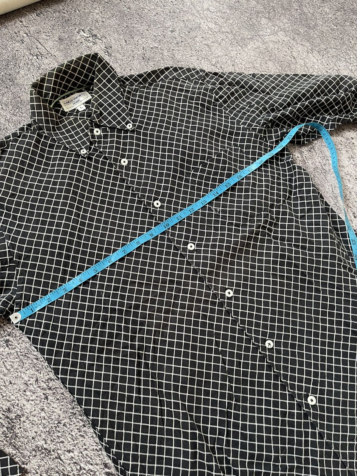 Kansai Yamamoto Kansai Yamamoto plaid long shirt Size US L / EU 52-54 / 3 - 8 Thumbnail