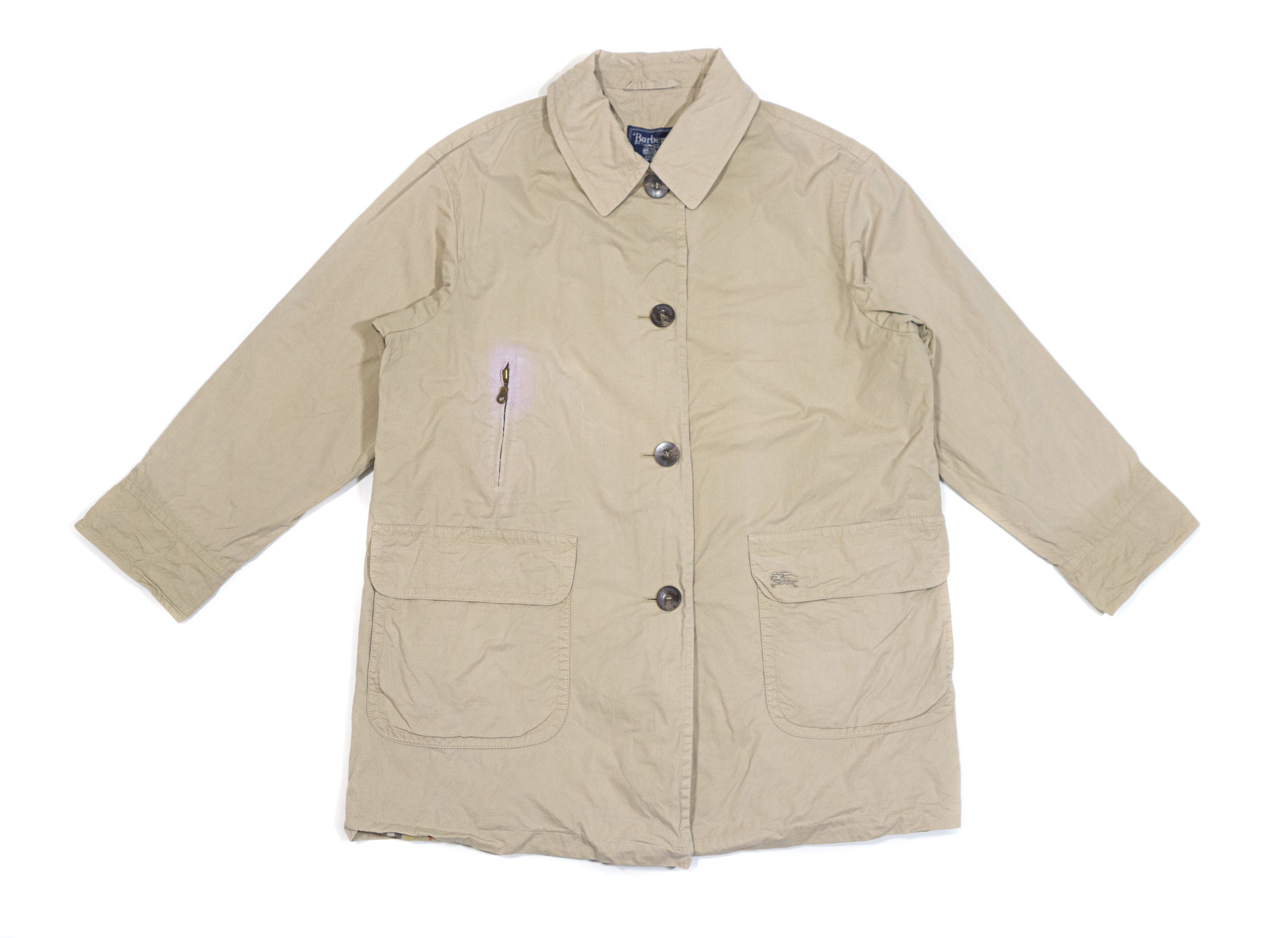 Burberry 90S Nova Check Inside Coat Vintage Size S / US 4 / IT 40 - 2 Thumbnail