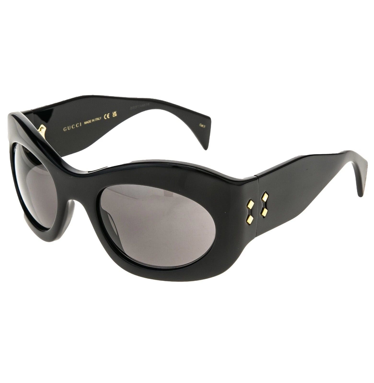 Gucci GUCCI 1463 Black Bold Oversized Mask Gg1463S 001 Sunglasses Size ONE SIZE - 8 Thumbnail