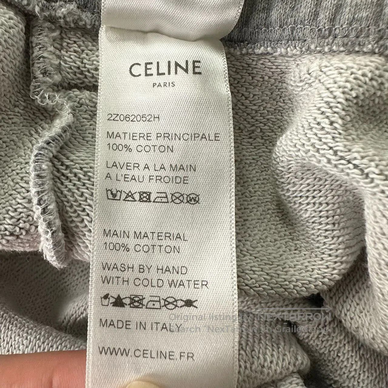 Celine celine gray embroidered sweatpants size XXL. Size US 28 / EU 44 - 4 Thumbnail