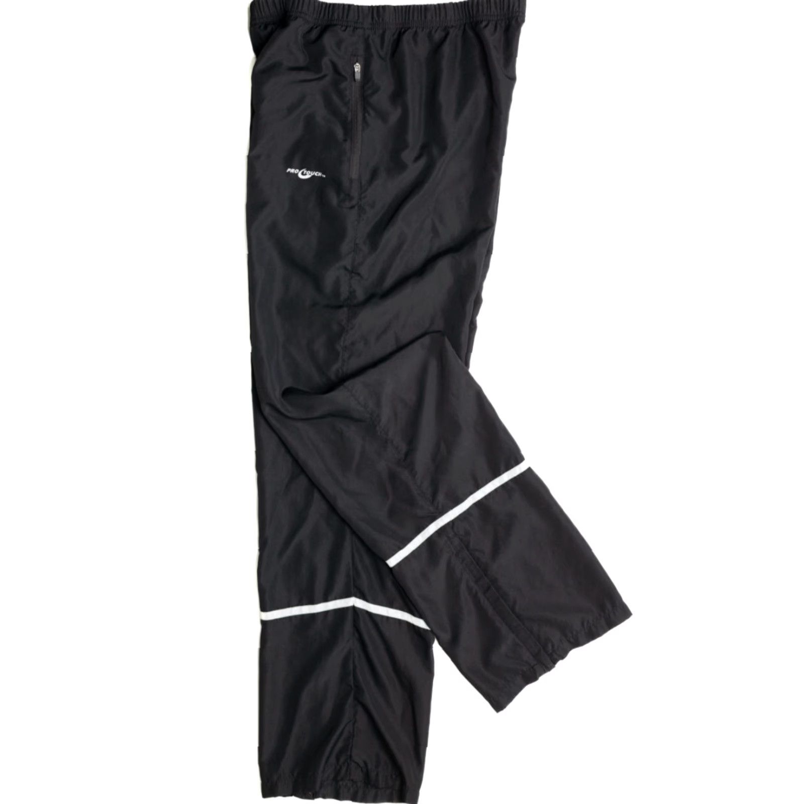 Vintage VINTAGE Pro Touch Black Track Pants Small Athletic Joggers Activewear Pants Small Black Pro Touch Vintage Track Pants Mens/Womens Size US 29 - 2 Thumbnail