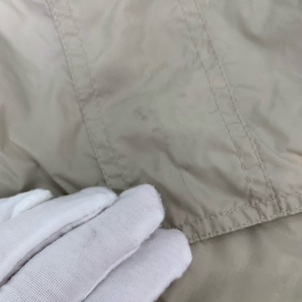 Burberry Multi-Pocket Hooded Khaki Nylon Trench Coat