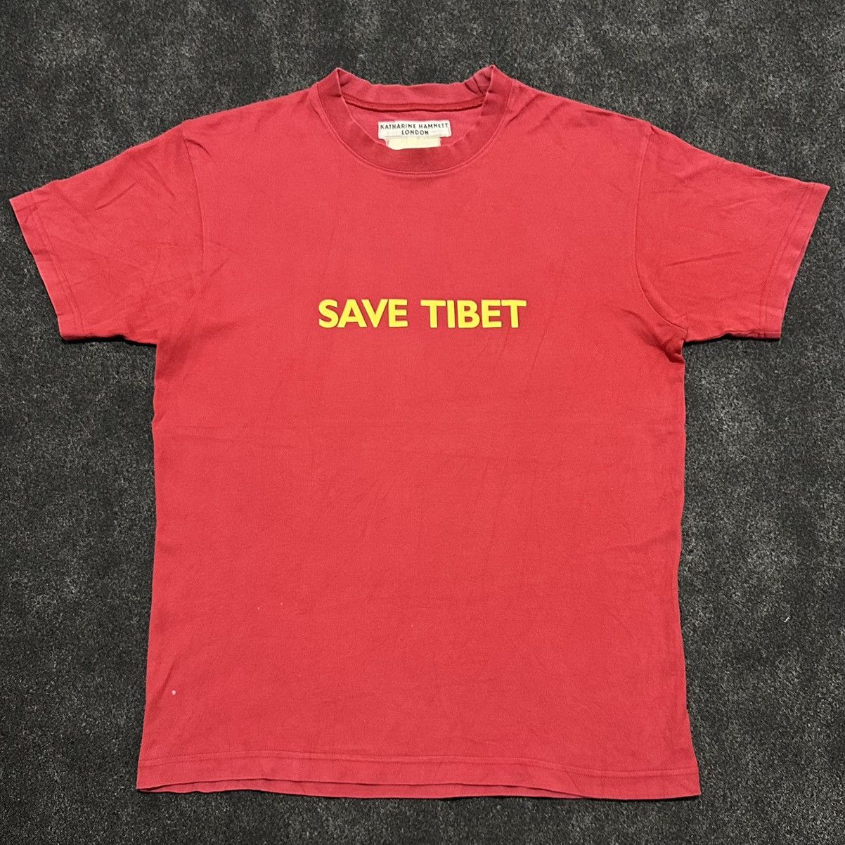 Vintage Katharine Hamnett "SAVE TIBET" S/S '97 Statement Tee