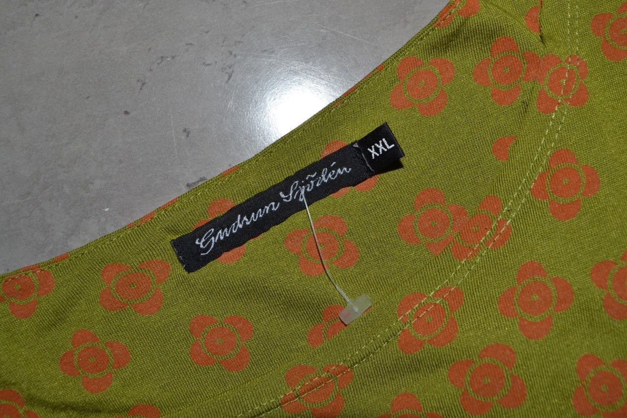 Japanese Brand Gudrun Sjoden Flowers Pullover Long Sleeve Green Size XXL Size XXL / US 16-18 / IT 52-54 - 6 Thumbnail