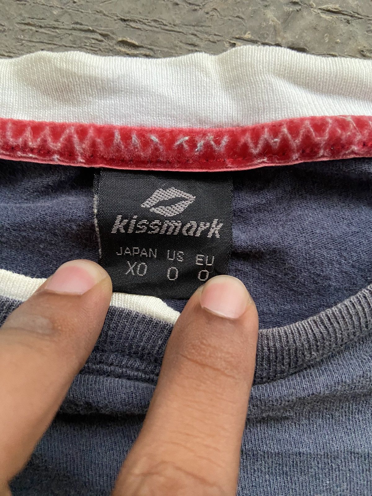 Japanese Brand 2000s Kissmark - Double Layerd Long Sleeve T-Shirt Size US L / EU 52-54 / 3 - 5 Thumbnail