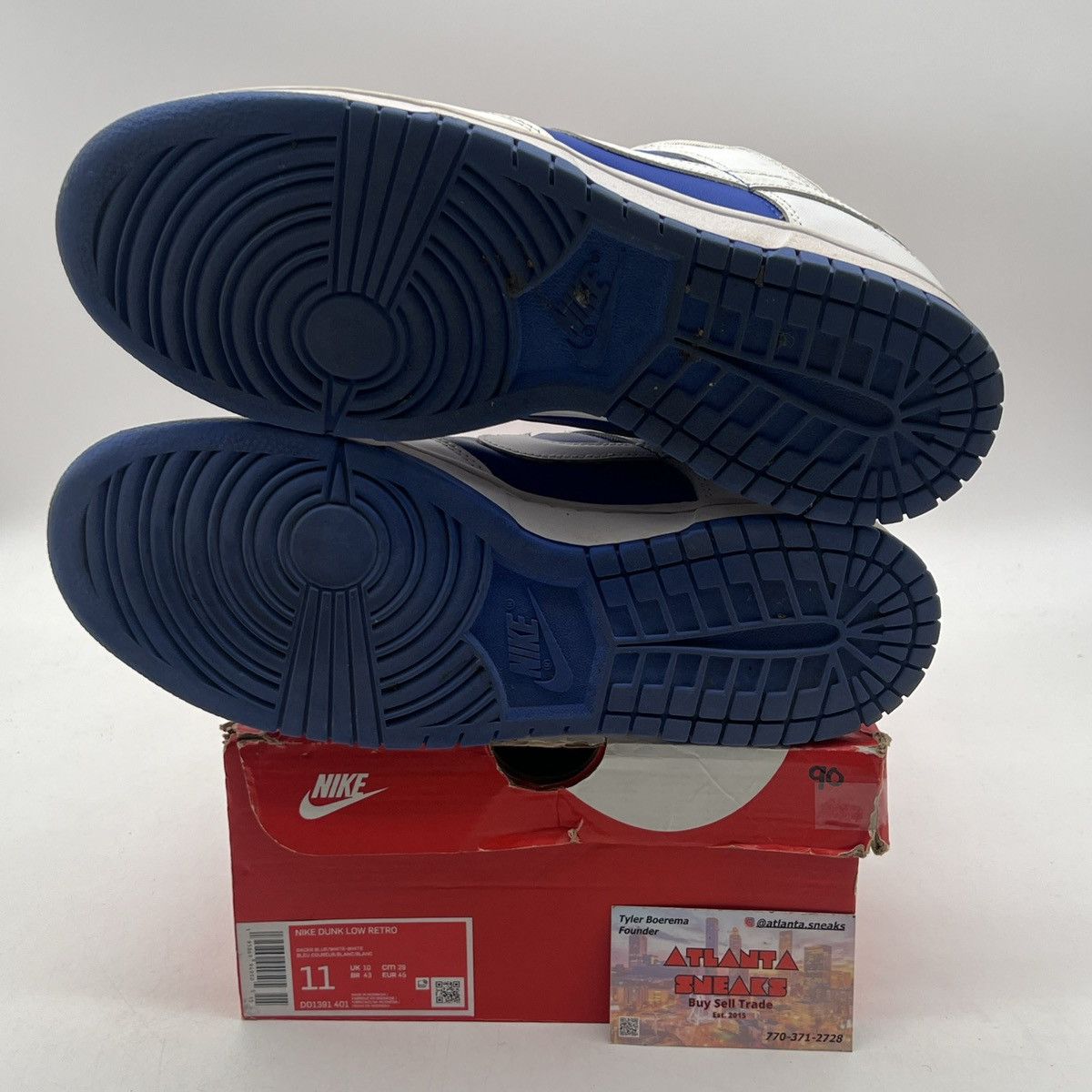 Nike Nike dunk low racer blue white Size US 11 / EU 44 - 8 Thumbnail