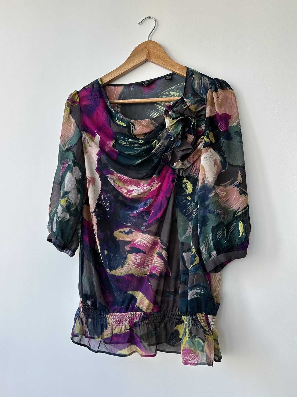 Ted Baker Ted Baker Women's 100% SILK Blouse Shirt Size 1 Size S / US 4 / IT 40 - 2 Thumbnail