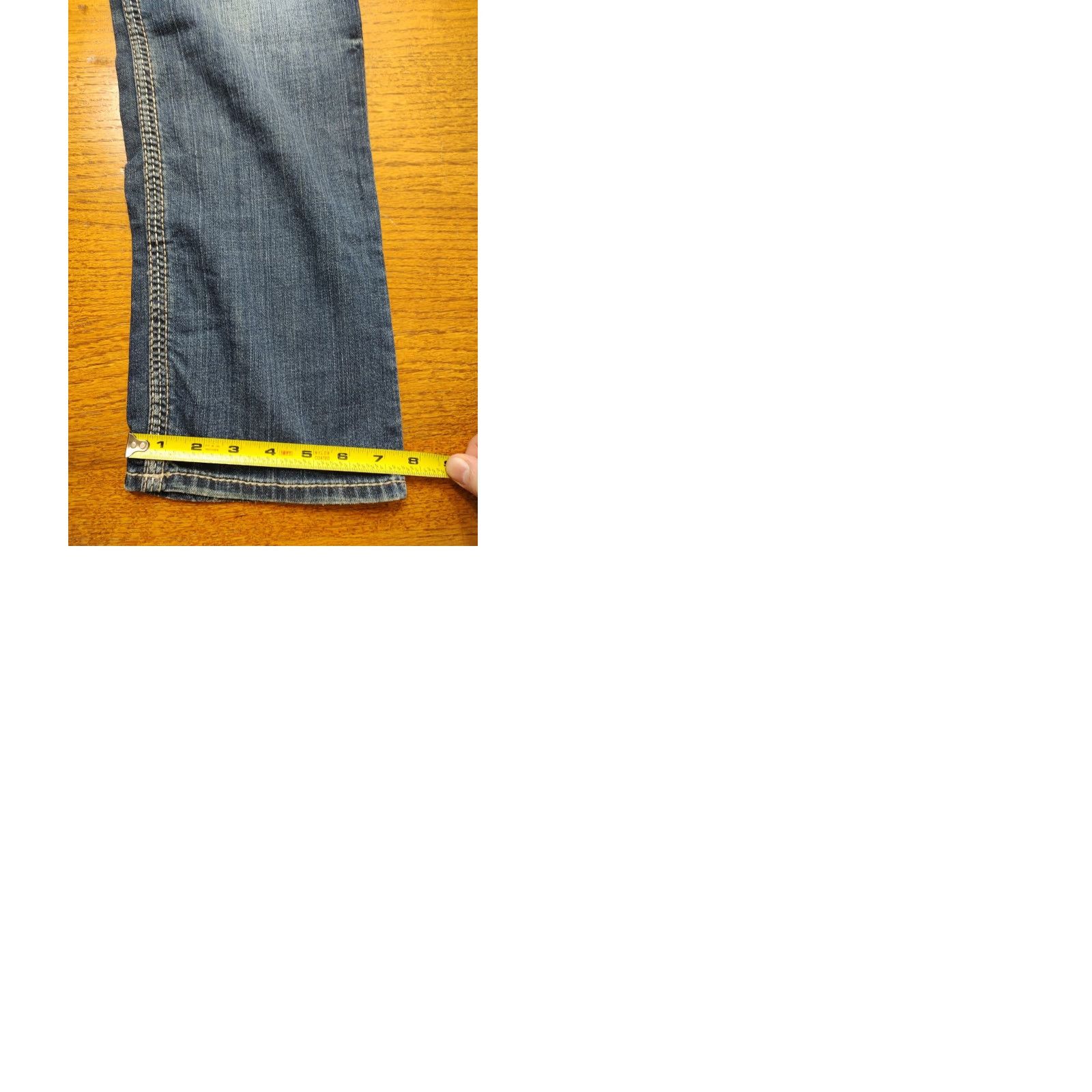 BKE BKE Jake Straight Jeans Mens 30x31 Blue Medium Wash Denim 5-Pocket Zip Button Regular Rise 9 in Inseam 31 in Cotton Spandex Casual USA Cowboy Rock Size US 30 / EU 46 - 9 Thumbnail