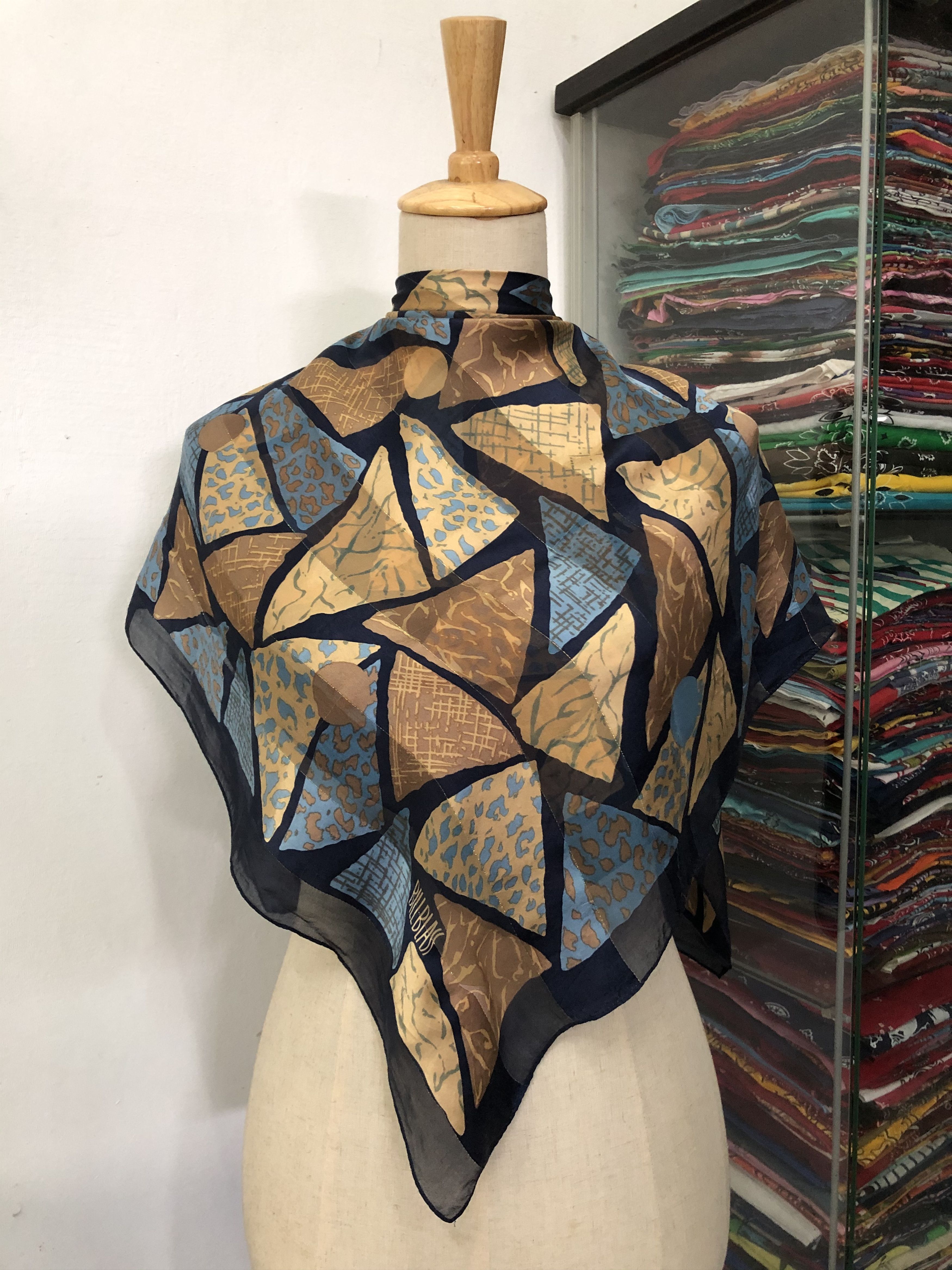 Vintage Bill Blass Silk Scarf