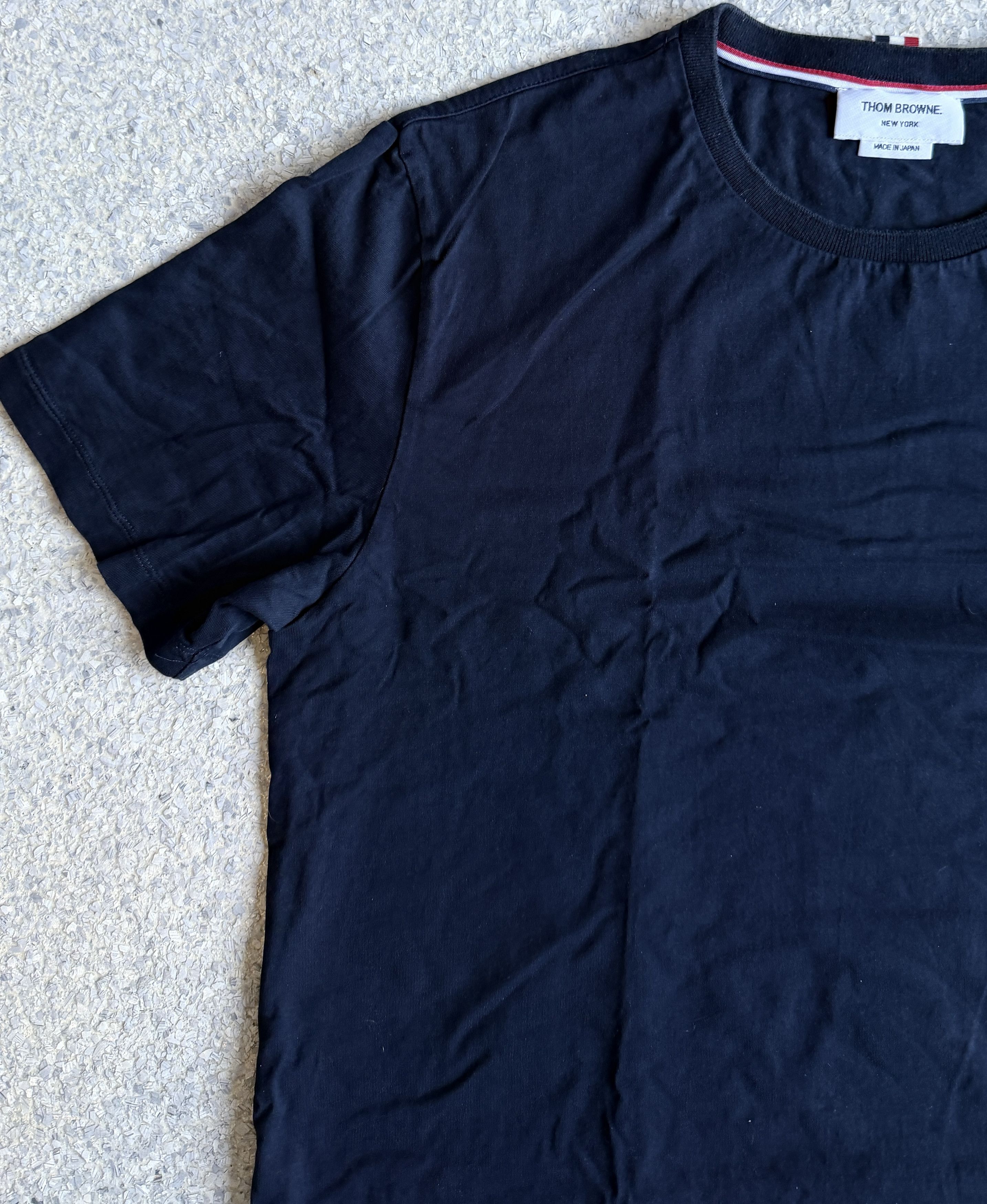 Thom Browne Thom Browne Navy T-Shirt Size 5 Japan Size US XXL / EU 58 / 5 - 5 Thumbnail