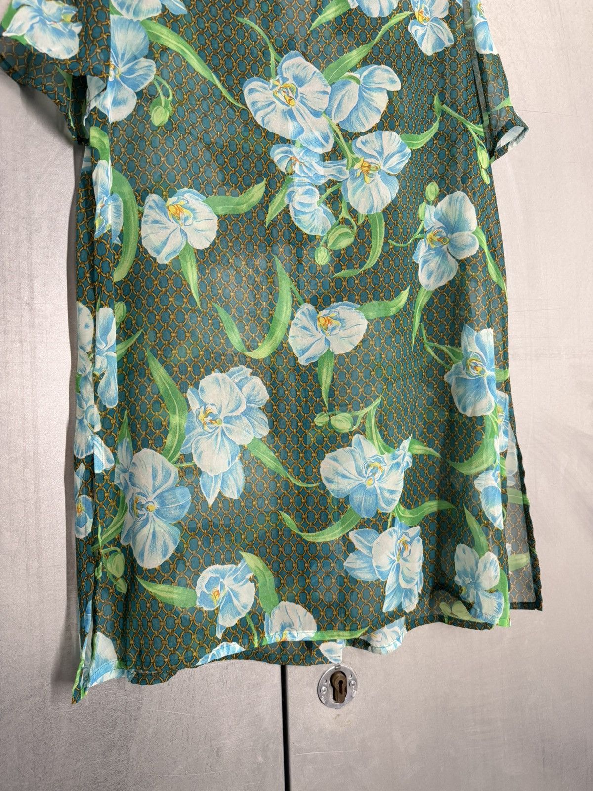 Christian Dior Monsieur Christian Dior Floral Overprinted Transparent Shirt Size L / US 10 / IT 46 - 19 Thumbnail