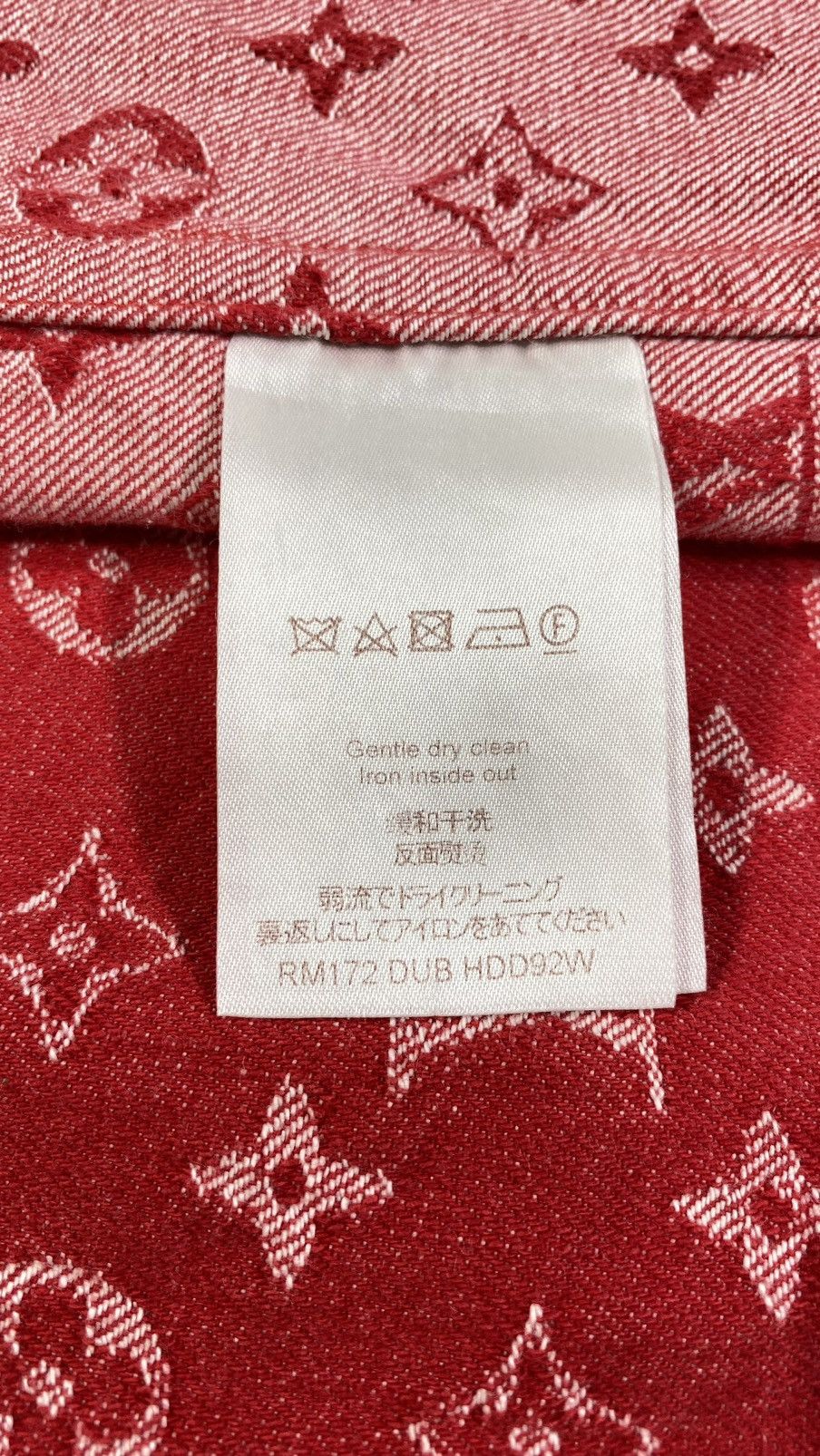 Louis Vuitton × Supreme Louis Vuitton X Supreme S Red baseball Jersey Denim Monogram Size US S / EU 44-46 / 1 - 8 Thumbnail