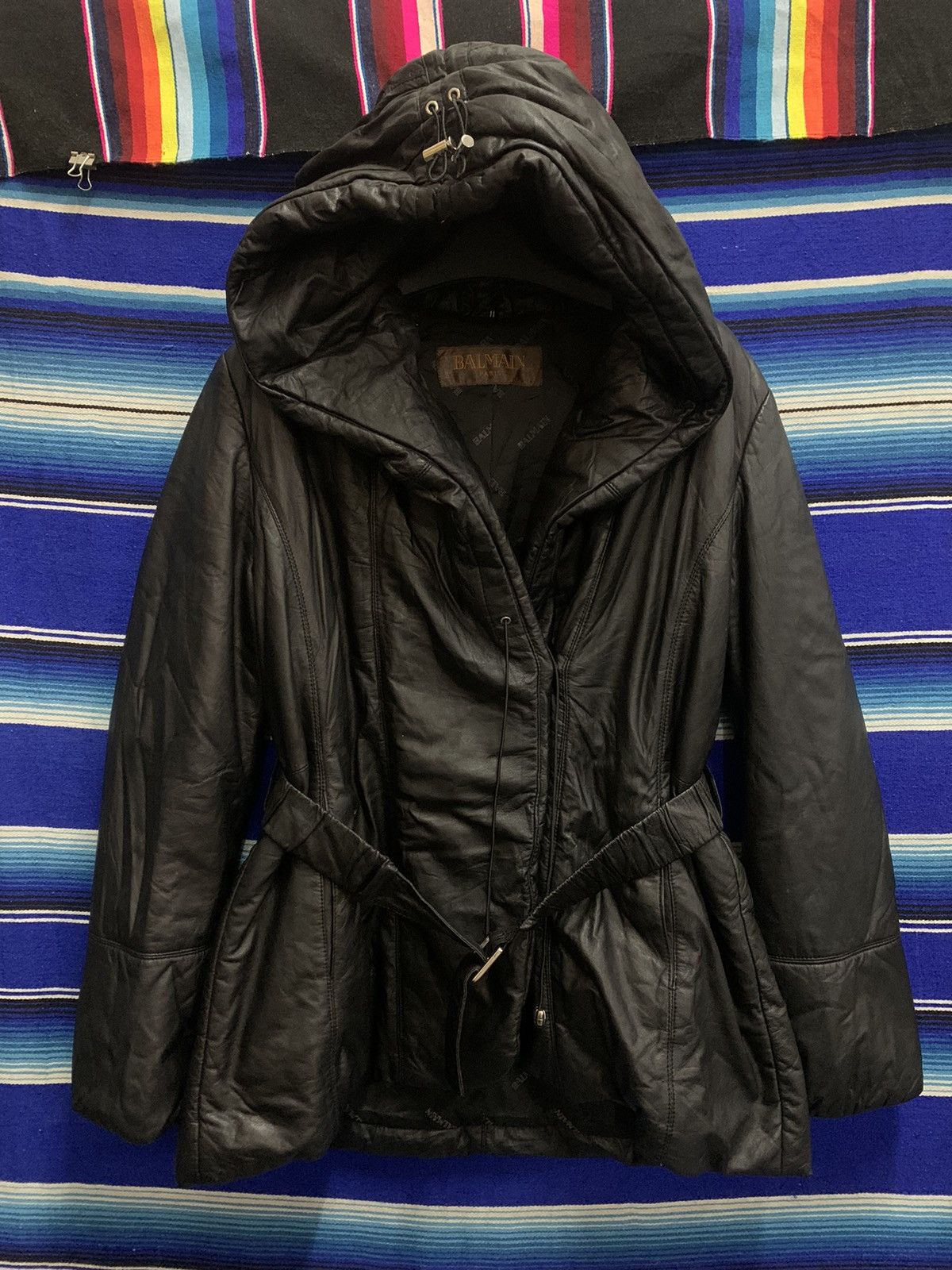 Balmain OFFERR💥 BALMAIN Leather Sheepskin Puffer Jacket With Hooded Size M / US 6-8 / IT 42-44 - 1 Thumbnail
