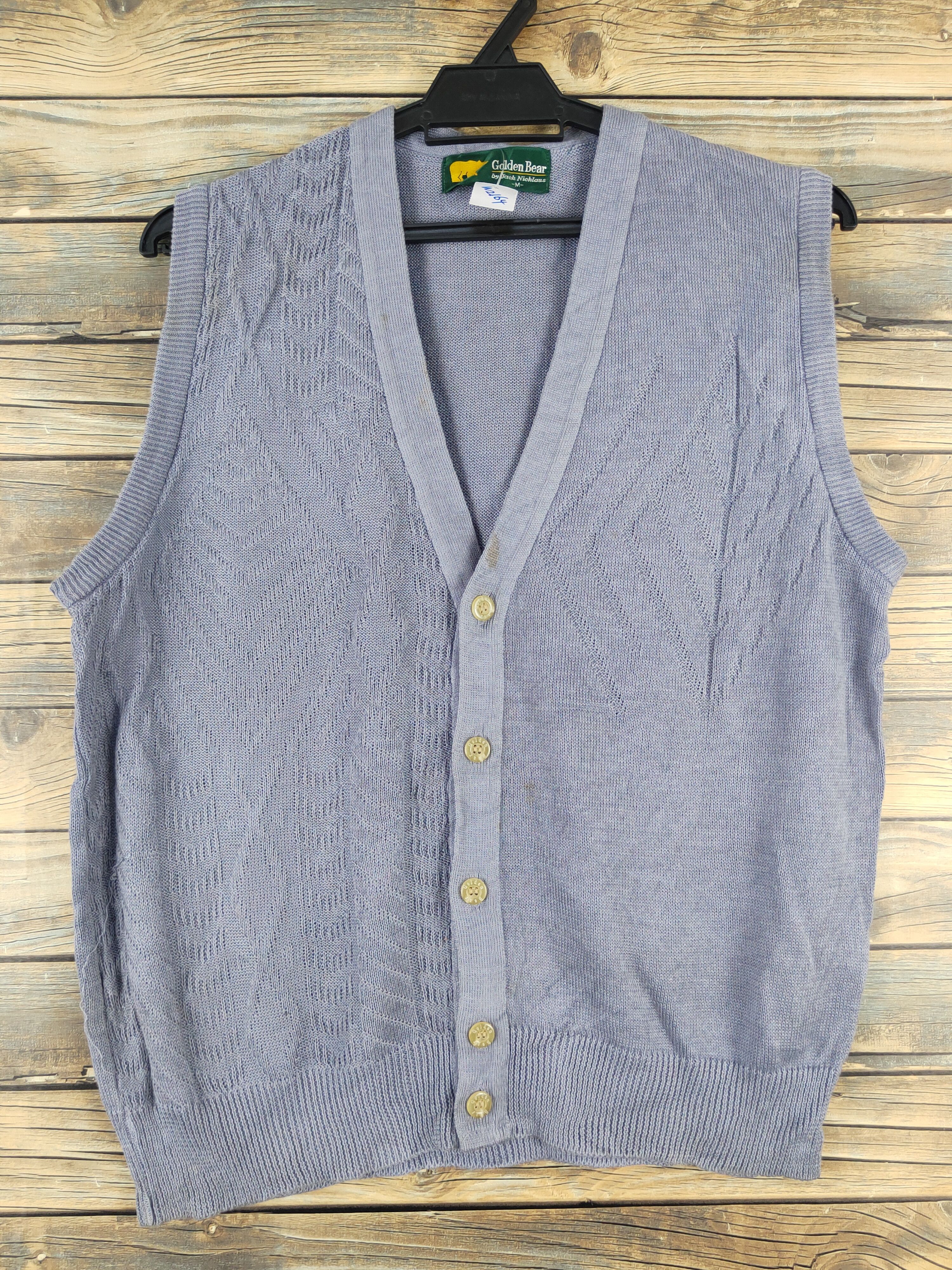 Golden Bear Golden Bear Purple Knitwear Vest #W2164 Size US M / EU 48-50 / 2 - 1 Thumbnail