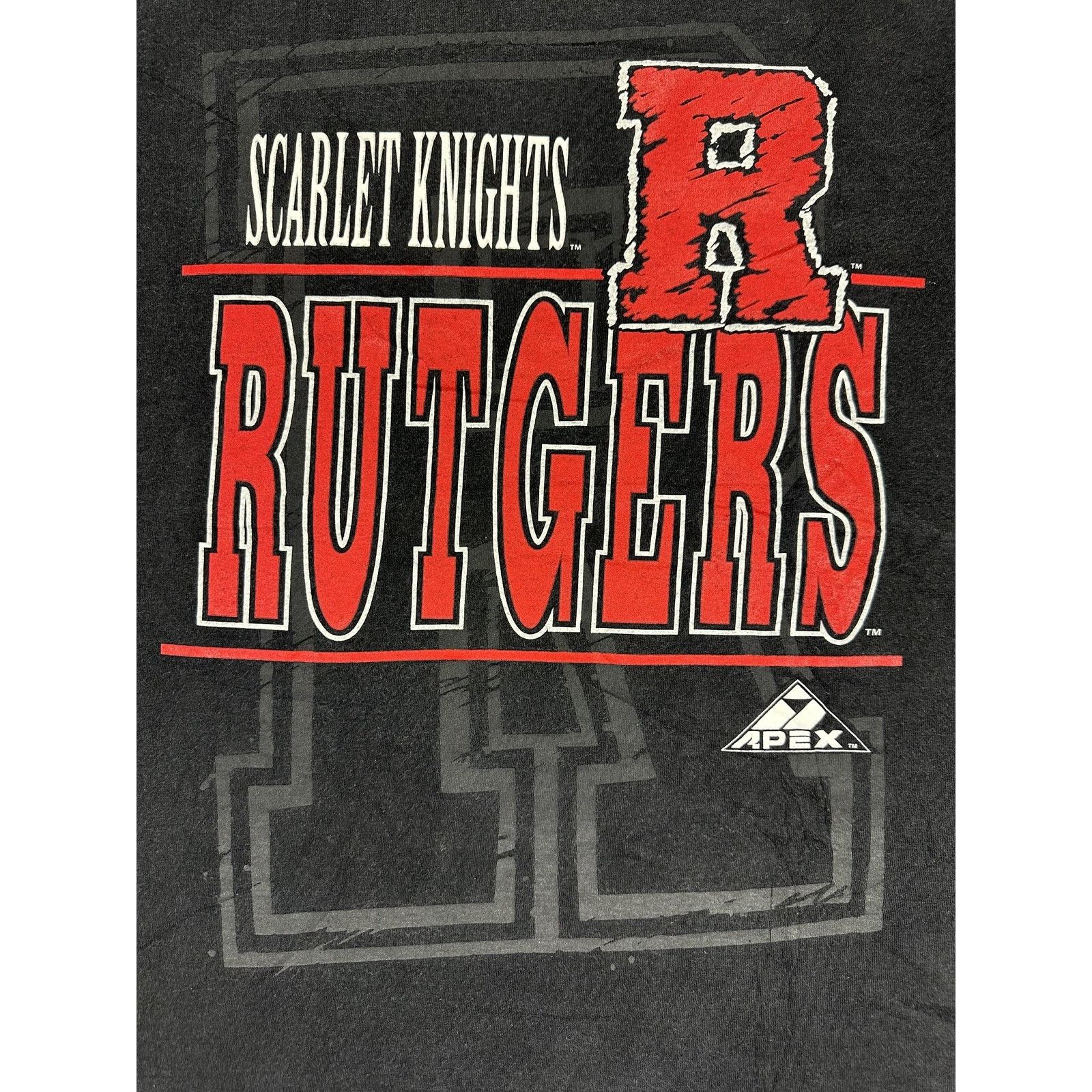 Apex One Rutgers Scarlet Knights Shirt Sz XL Big R Apex One 90s Size US XL / EU 56 / 4 - 2 Thumbnail