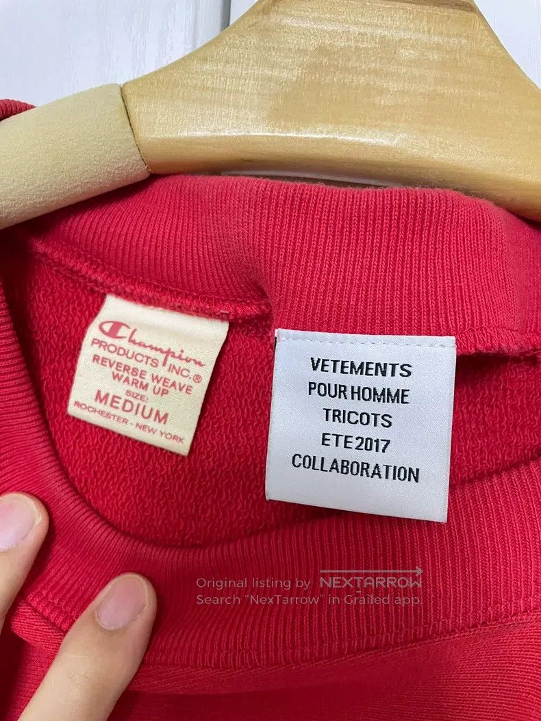 Vetements Vetements Off-Shoulder Loose Hoodie Size US M / EU 48-50 / 2 - 3 Thumbnail
