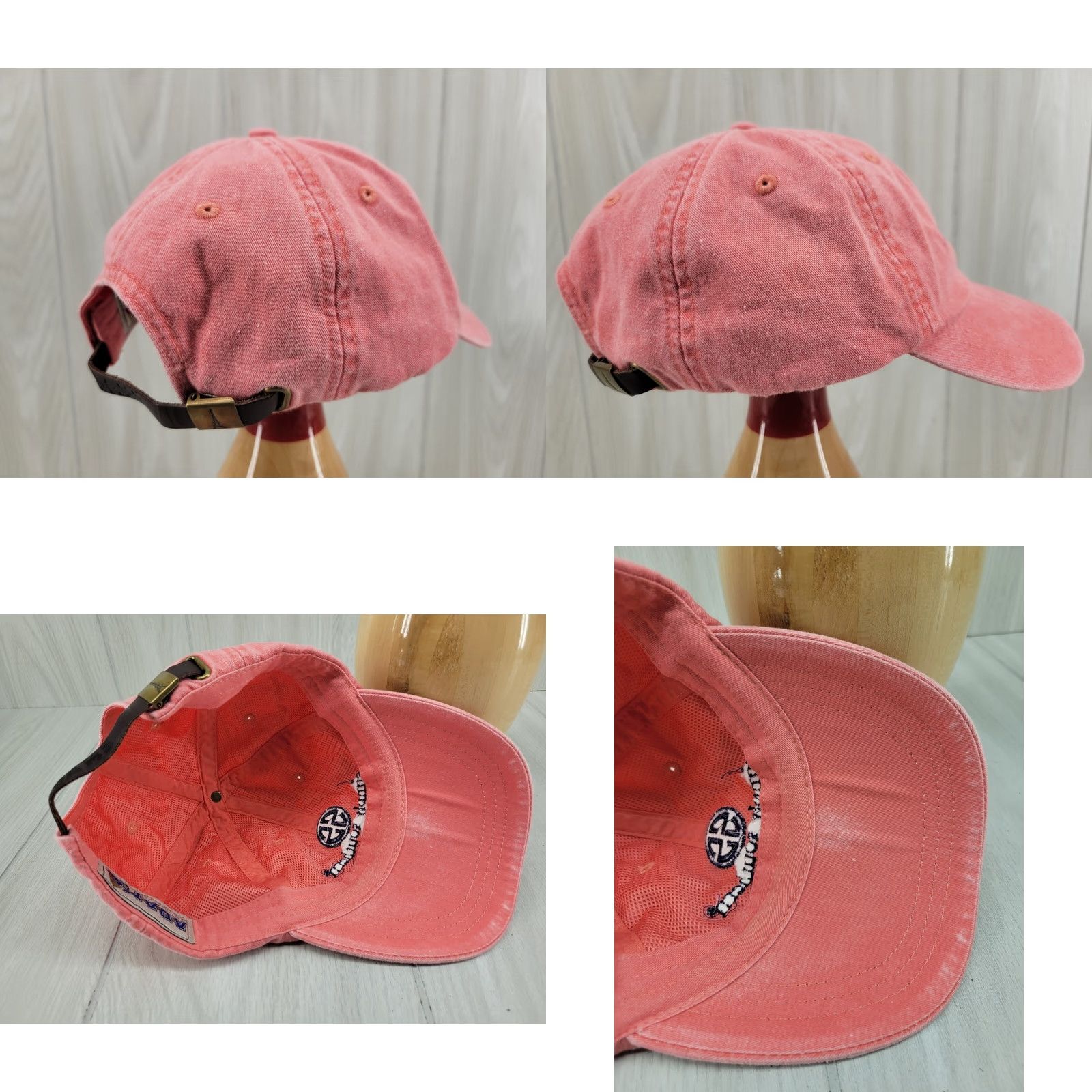 Vintage VINTAGE Simply Southern Collection Hat Peach Solid Distressed Cap Adjustable Womens Baseball Cap Adjustble Peach Ladies Canvas Logo Belt? Size ONE SIZE - 8 Thumbnail