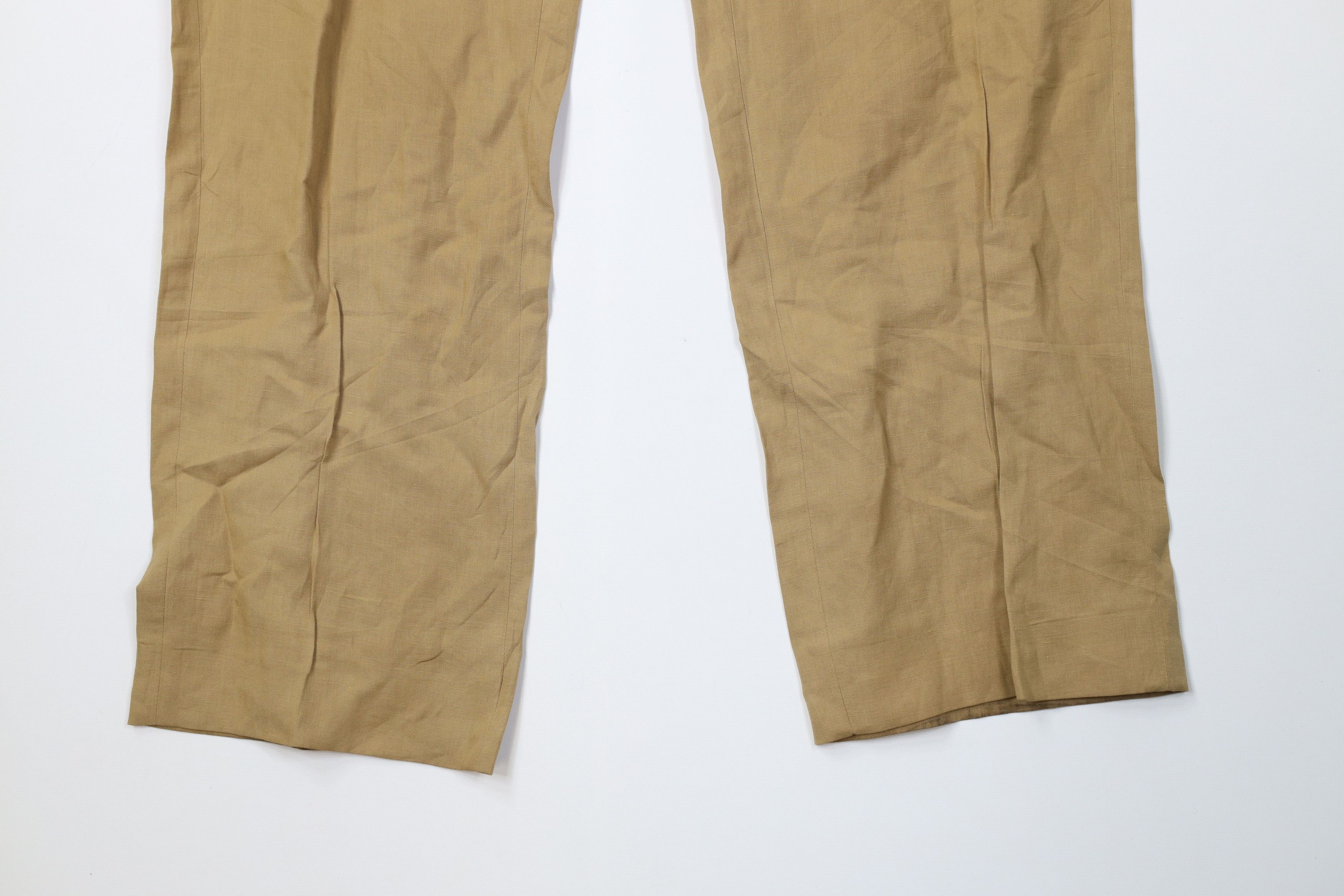 Ralph Lauren Vintage 90s Ralph Lauren Blend Wide Leg Chino Pants Beige Size US 38 / EU 54 - 4 Thumbnail