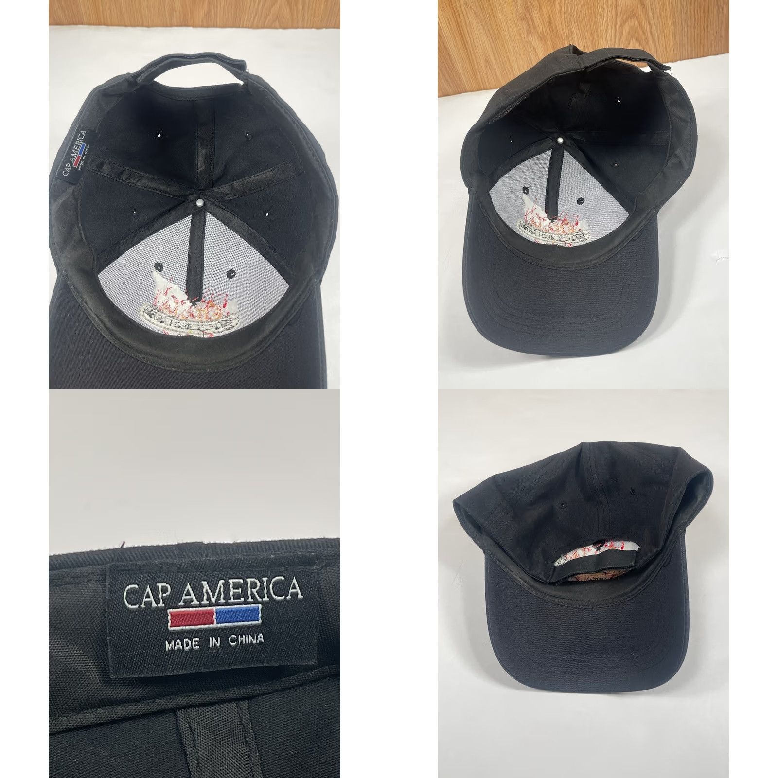 Vintage Cap America Rock House BBQ Hat Cap Adults One Size Fits All StrapBack Baseball Size ONE SIZE - 8 Thumbnail
