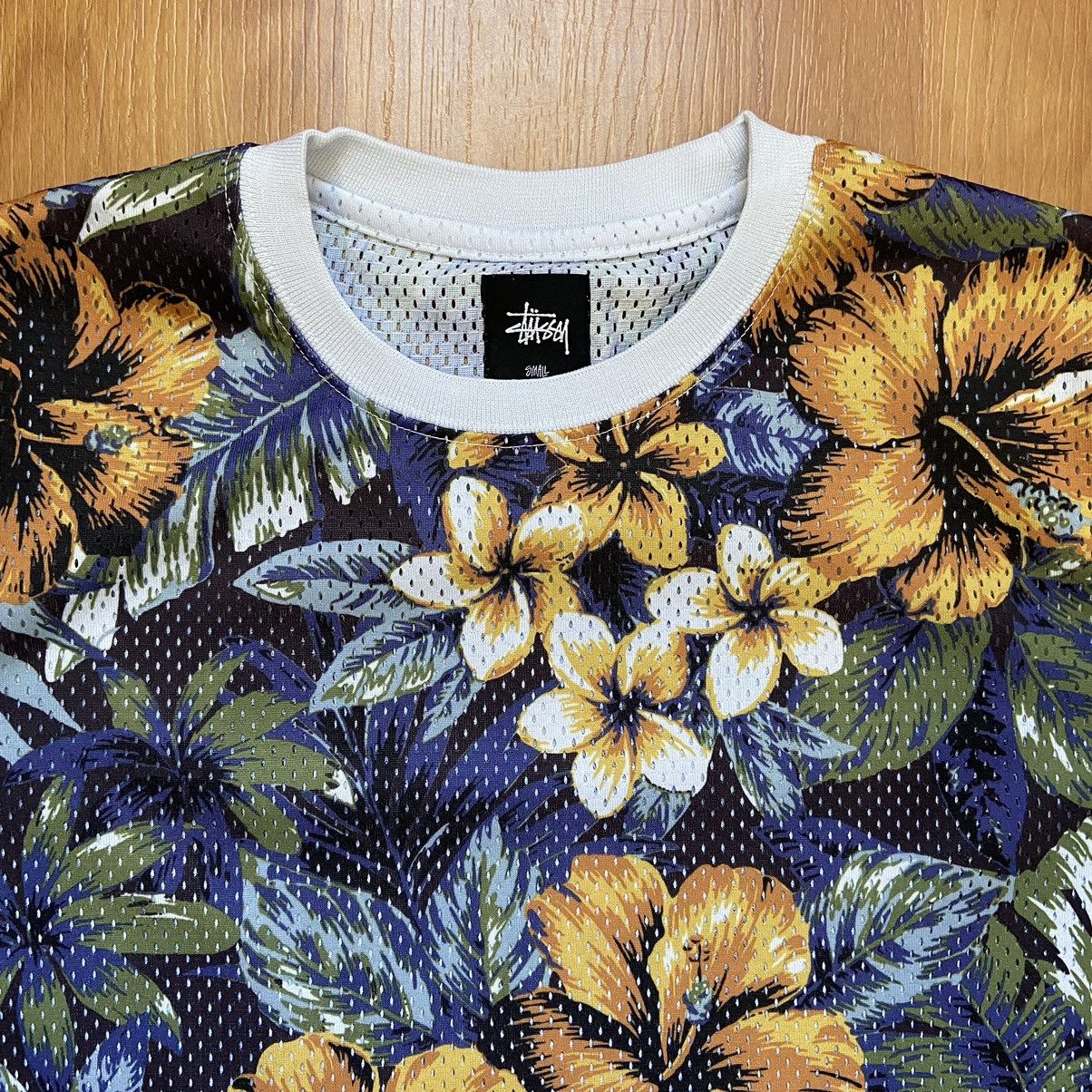 Stussy Stussy Men’s All Over Floral Print Logo Patch Jersey Shirt S Size US S / EU 44-46 / 1 - 3 Thumbnail