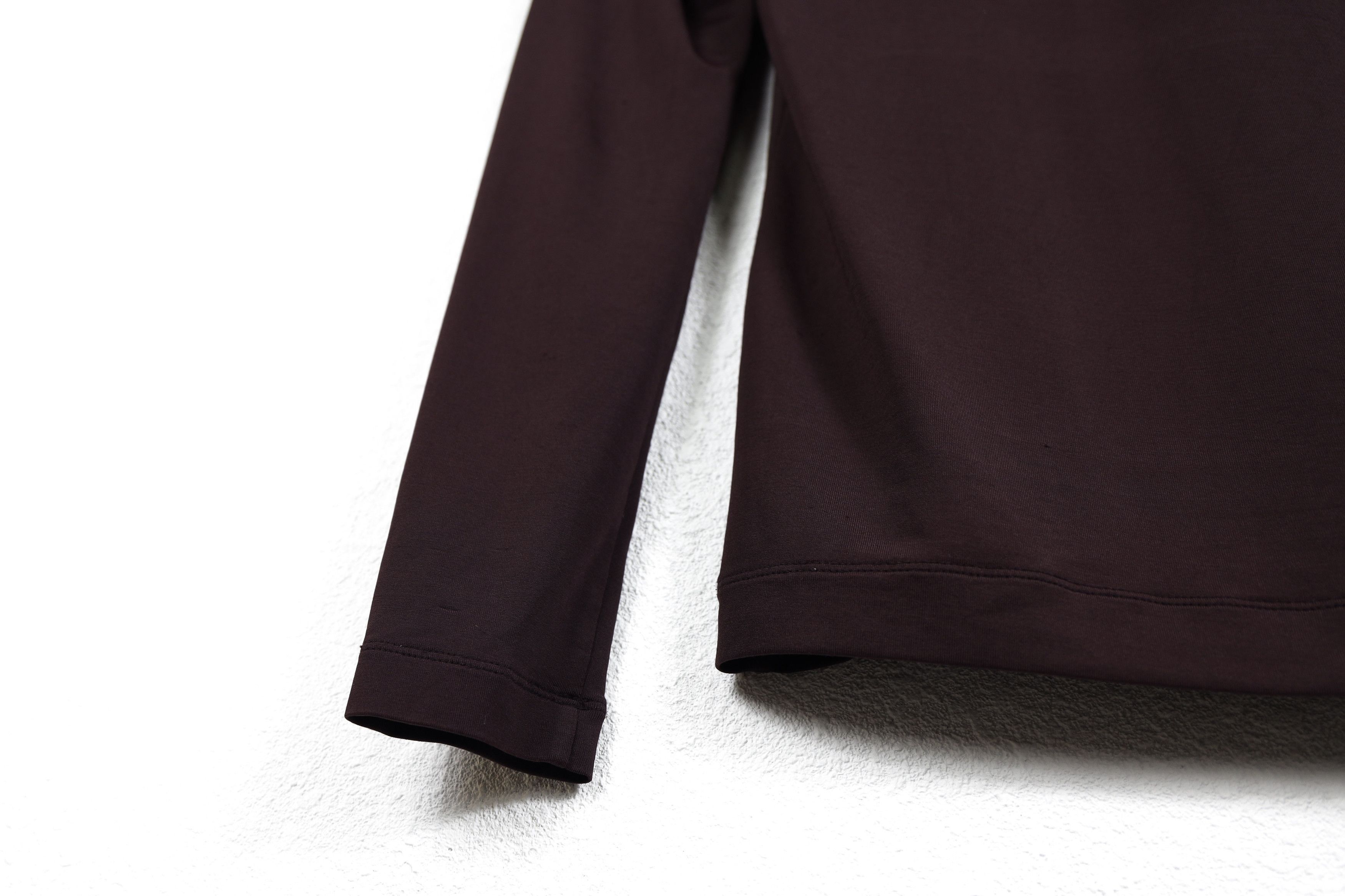 Issey Miyake Vintage Issey Miyake Dark Burgundy Long Sleeve T-shirt Tee Size M / US 6-8 / IT 42-44 - 11 Thumbnail