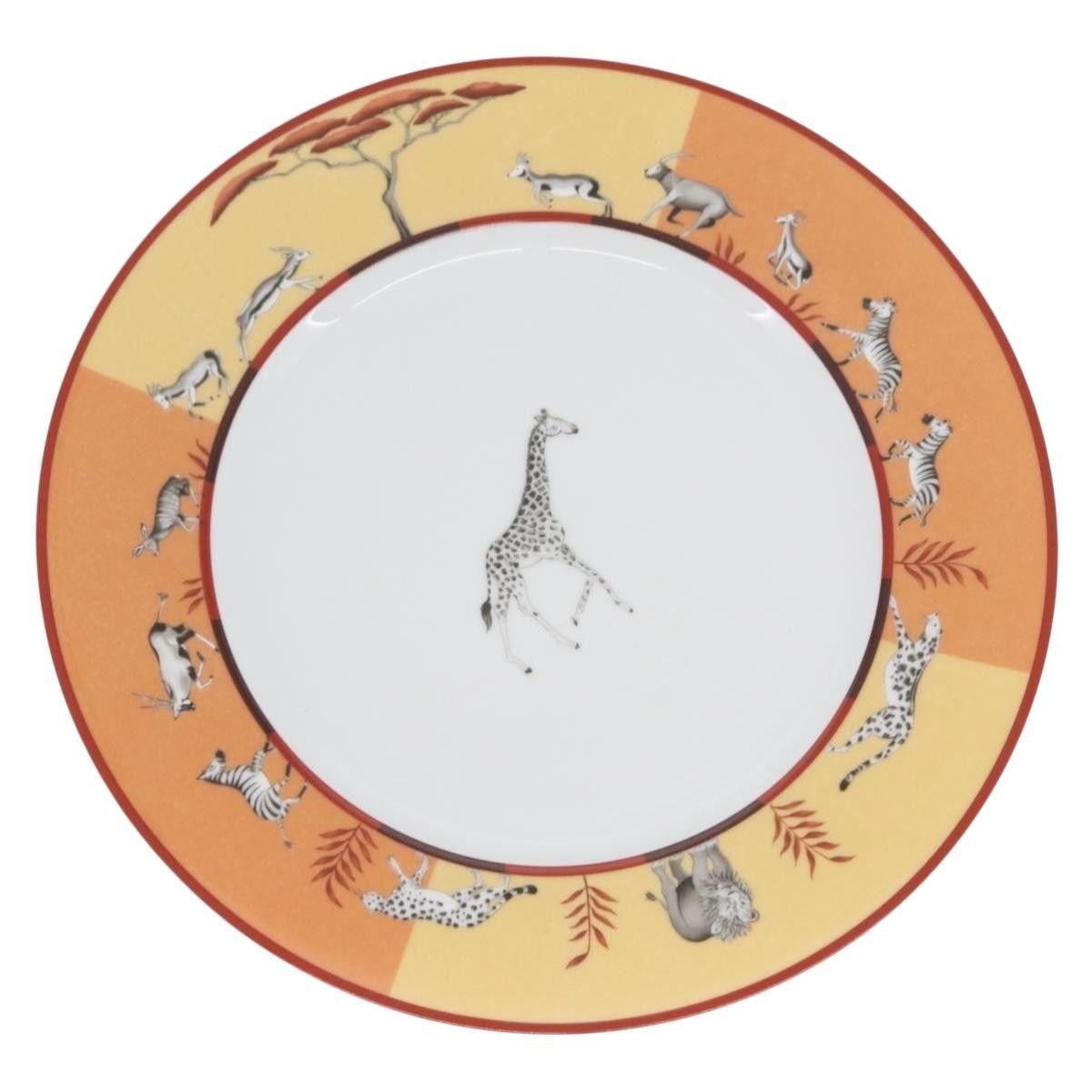 Hermes Hermes Africa Plate Pottery White Yellow Orange Size ONE SIZE - 1 Thumbnail