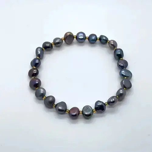 Jewelry Natural freshwater black Pearl bracelet Size ONE SIZE - 4 Thumbnail