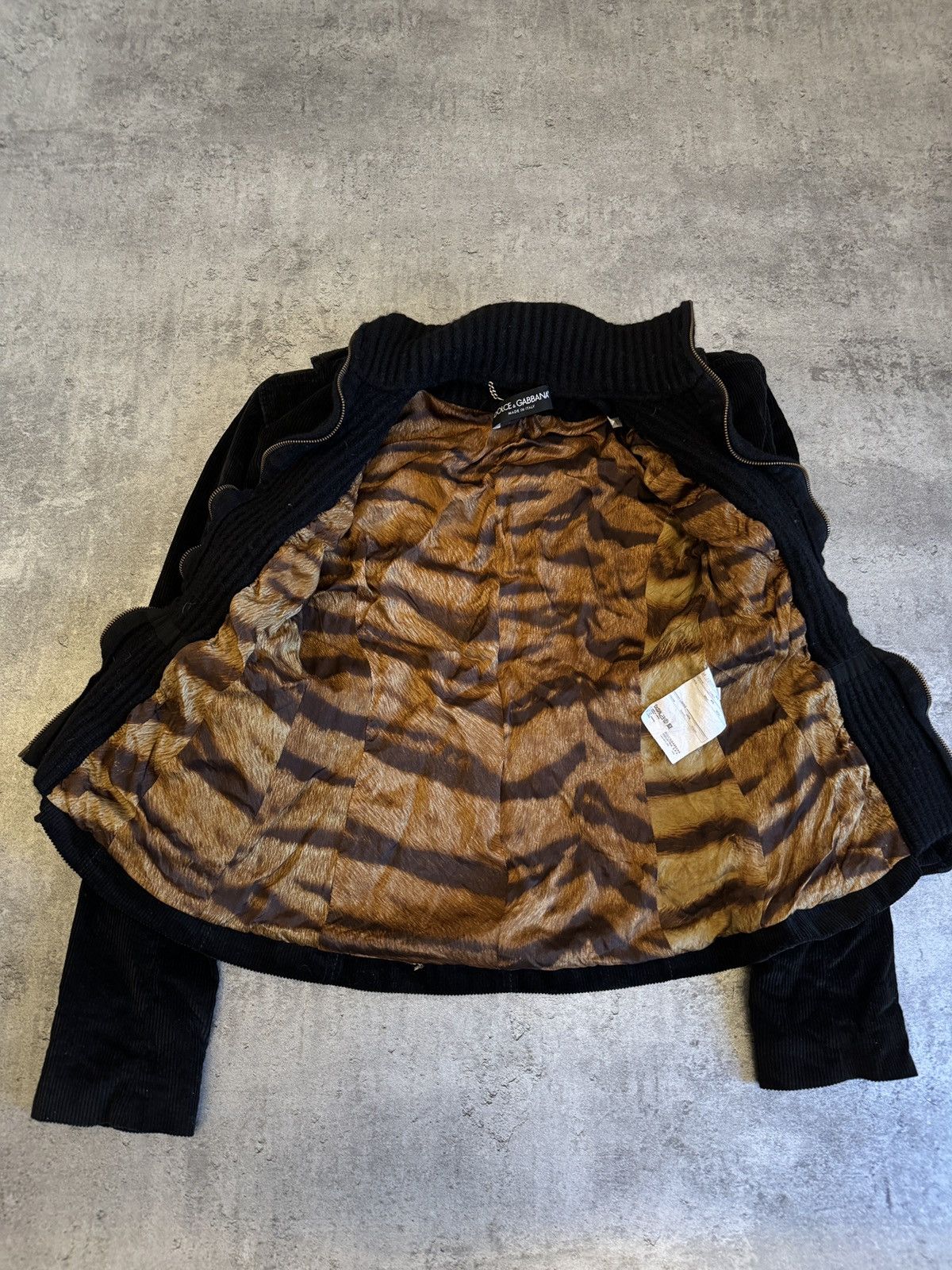 Dolce & Gabbana × Vintage Dolce&Gabbana Vintage 90s Velvet Blazer Jacket Leopard Rare! Size M / US 6-8 / IT 42-44 - 4 Thumbnail