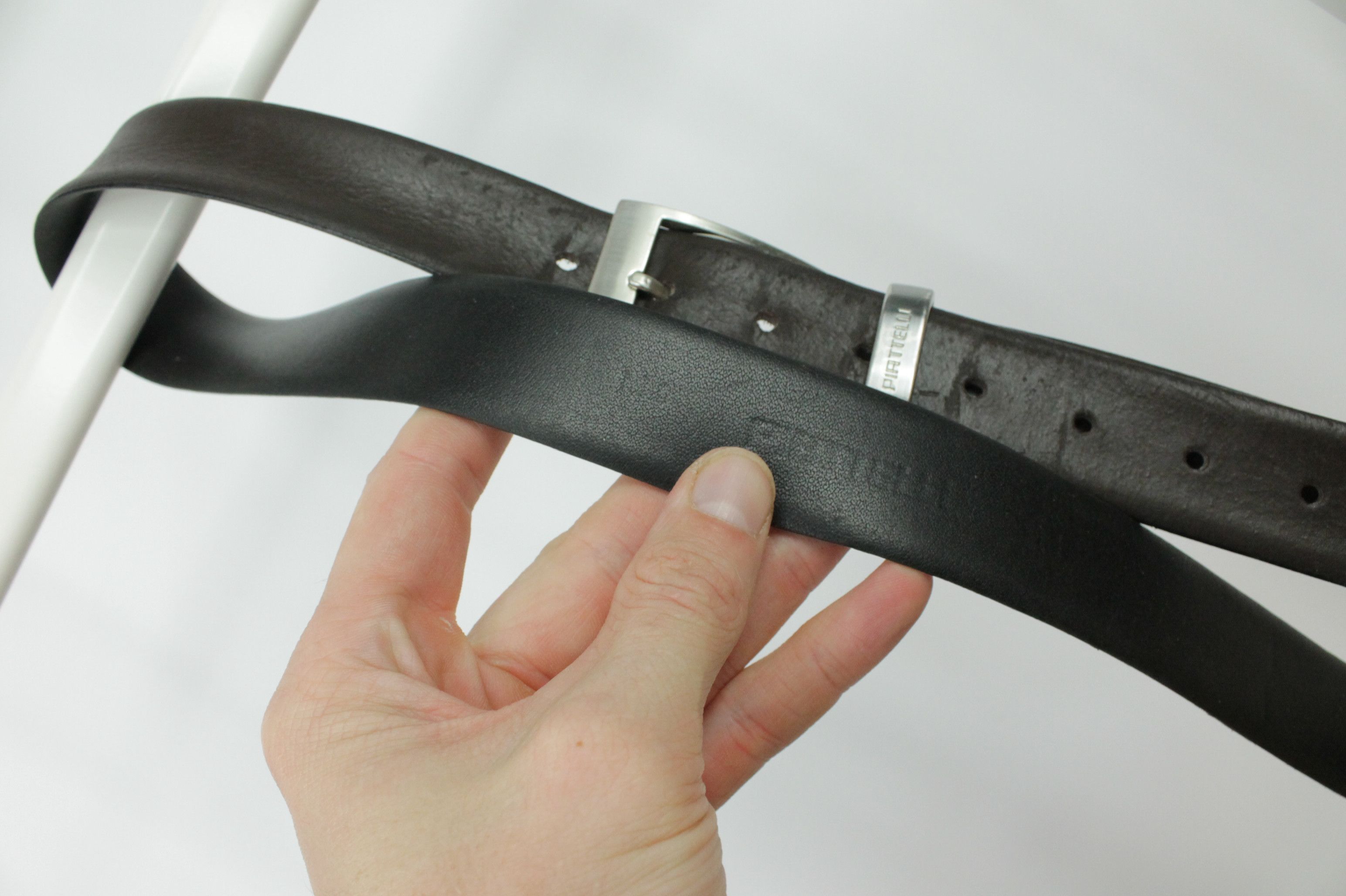 Piattelli Bruno Piattelli Brown Leather Belt Size 46 - 7 Thumbnail