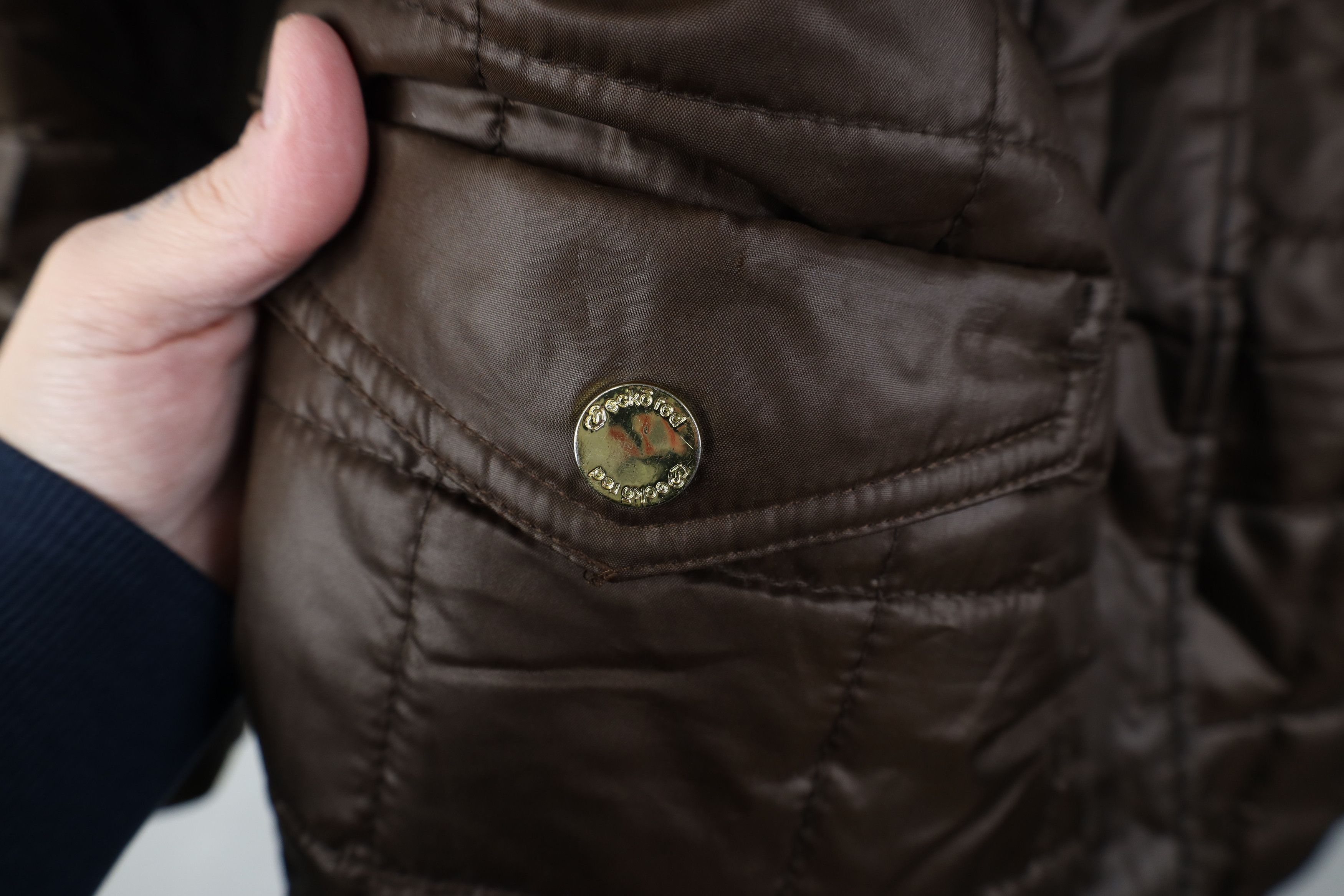 Vintage Vintage Y2K Ecko Faux Fur Trim Quilted Hooded Puffer Jacket Size L / US 10 / IT 46 - 7 Thumbnail