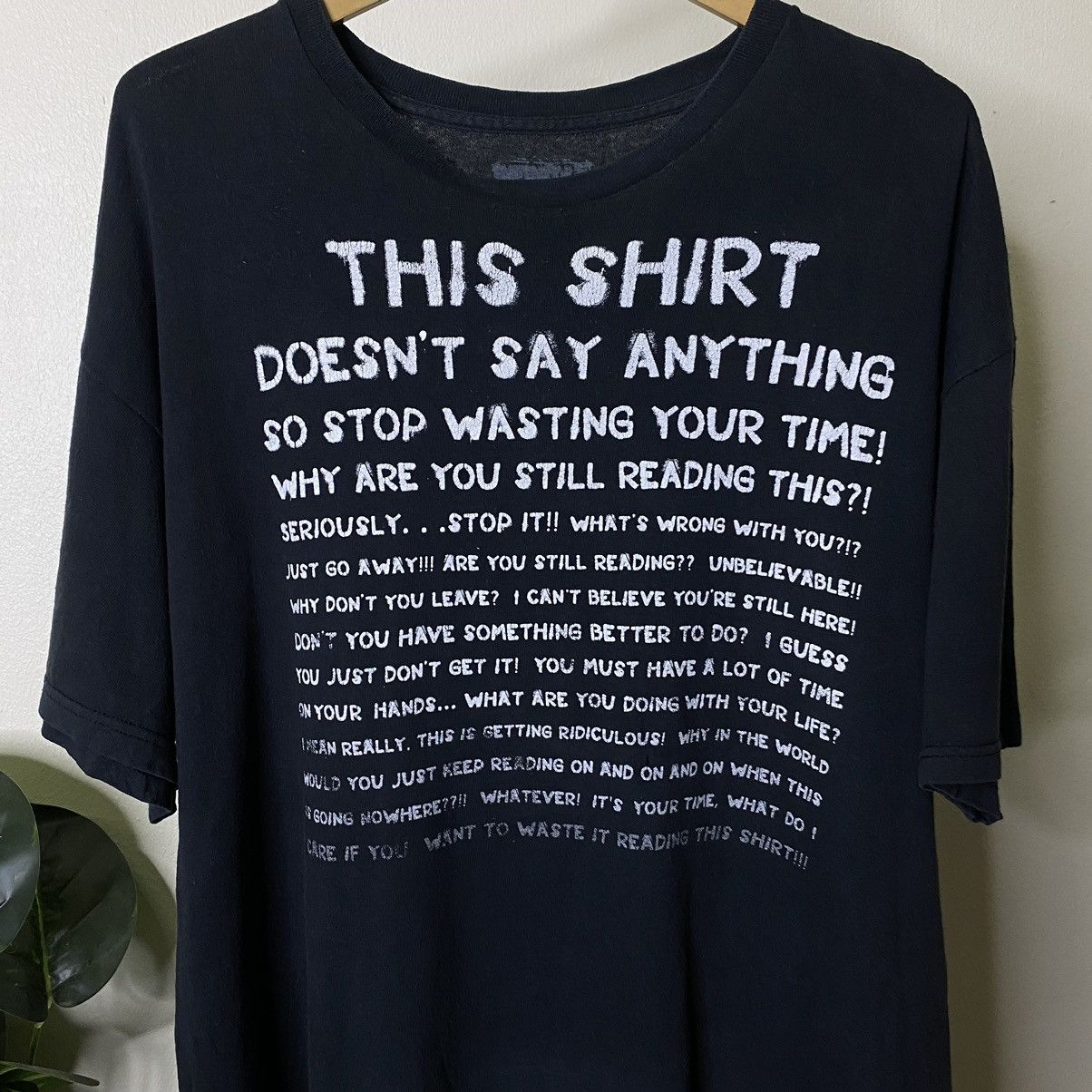 Vintage Vintage Y2K This Shirt Doesn't Say Anything Humor Funny Tee Size US L / EU 52-54 / 3 - 2 Thumbnail