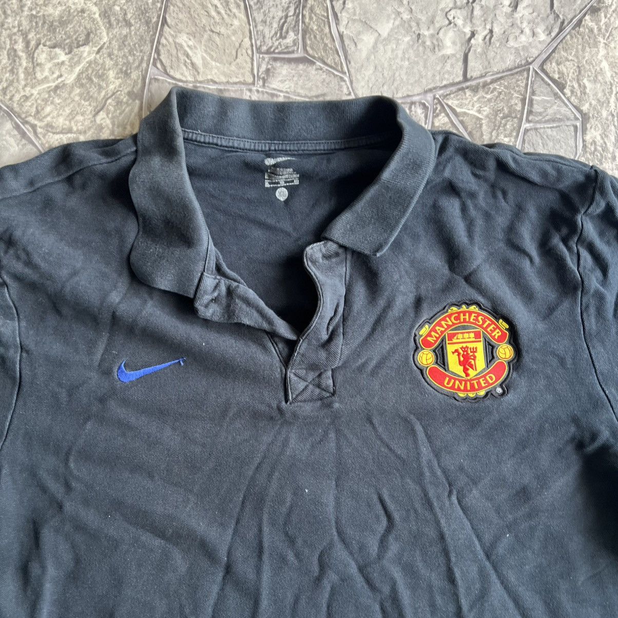 Nike 2003/2005 Nike Manchester United Polo Size US XL / EU 56 / 4 - 2 Thumbnail