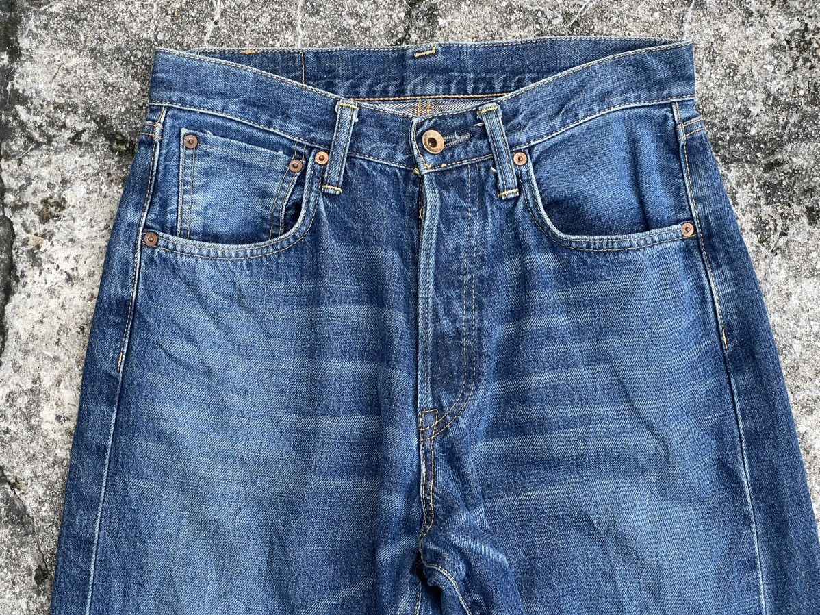 Edwin Vintage Rare Button Edwin 505 Selvedge (J23-11) Size US 28 / EU 44 - 3 Thumbnail
