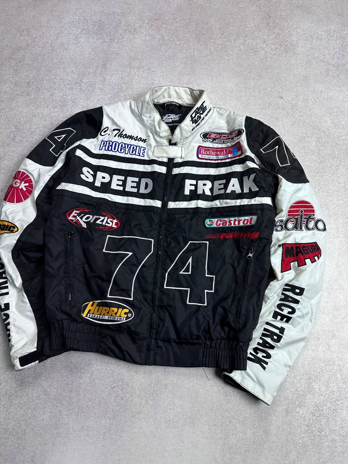 Vintage Vintage Speed Freak Racing Moto Jacket Xs Size US XS / EU 42 / 0 - 2 Thumbnail
